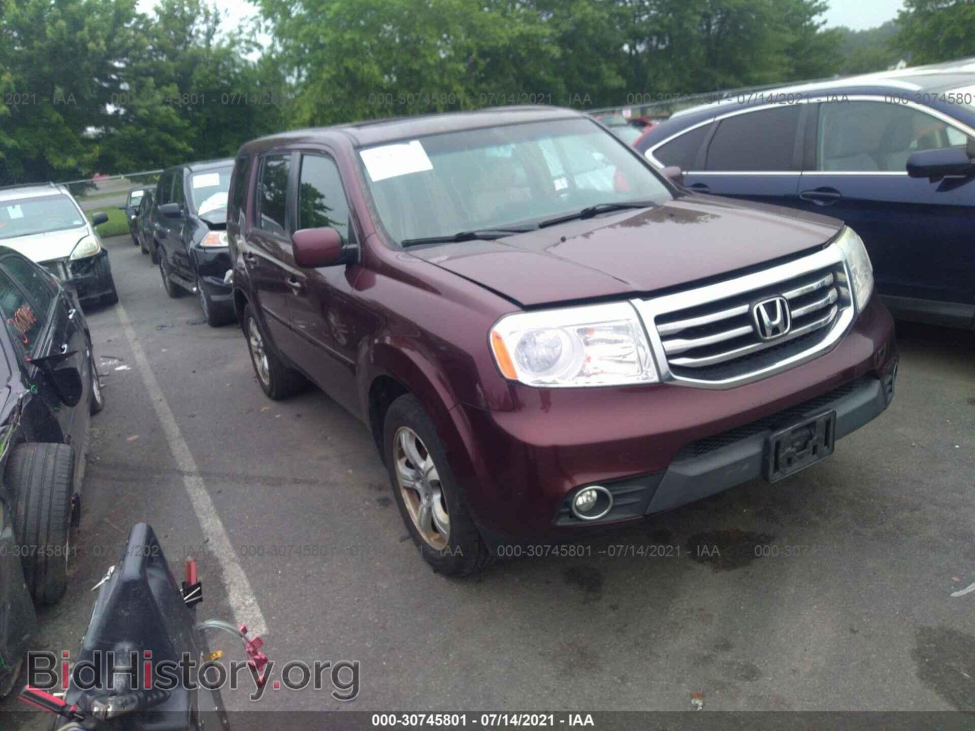 Фотография 5FNYF4H54CB018286 - HONDA PILOT 2012