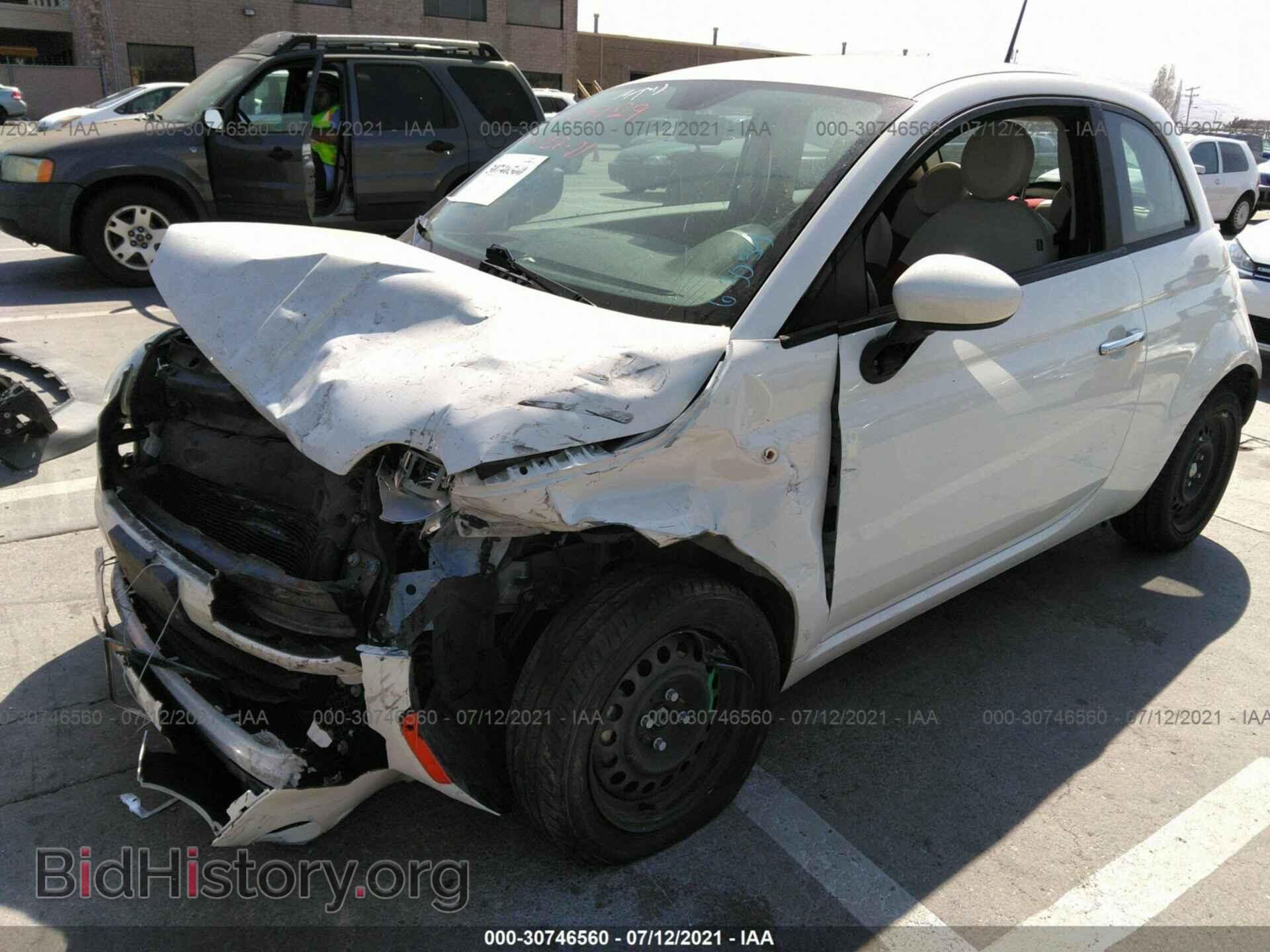 2012 FIAT 500 - VIN: 3C3CFFAR9CT206098 - Фото 2