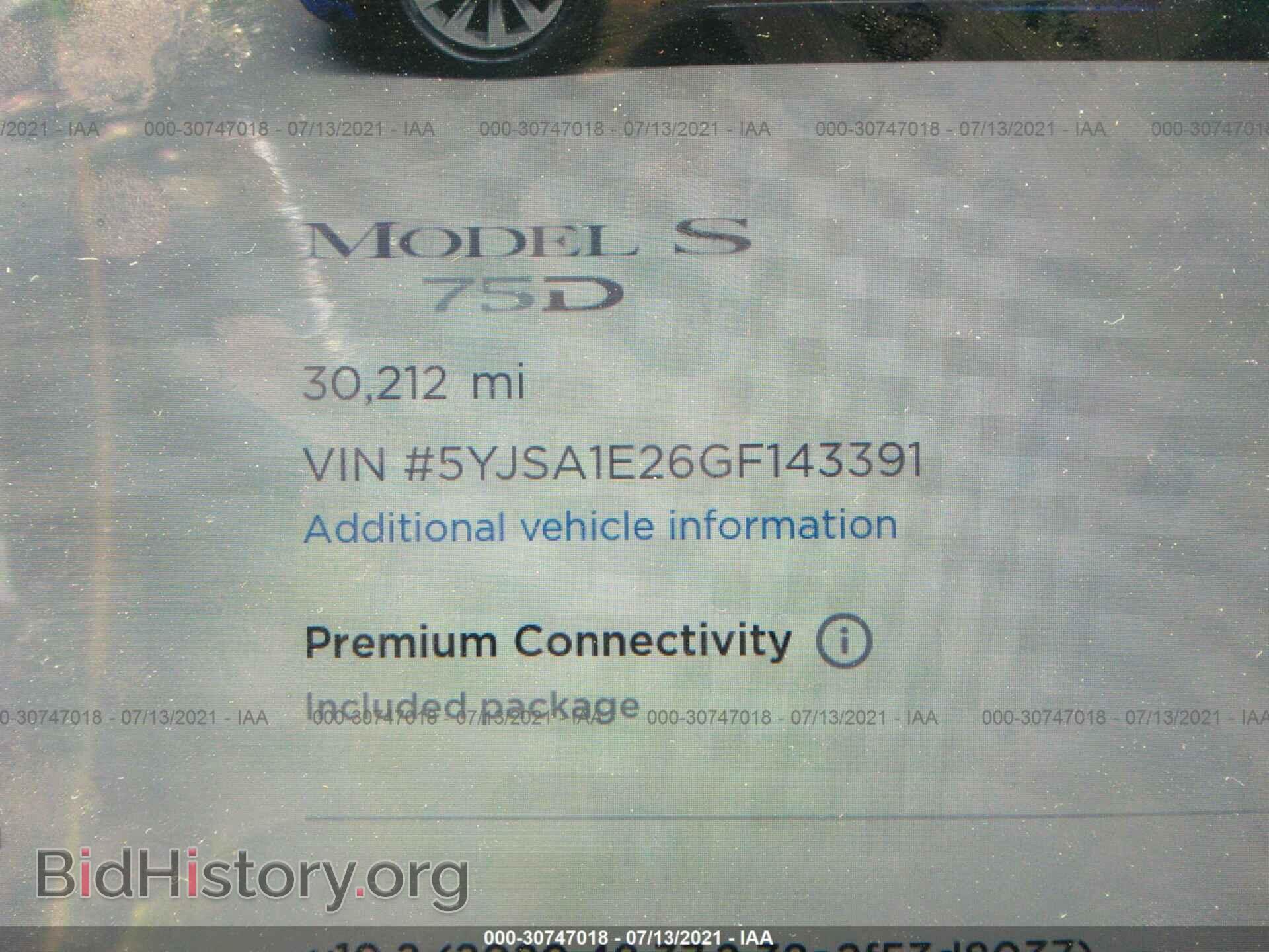 2016 TESLA MODEL S - VIN: 5YJSA1E26GF143391 - Photo 7
