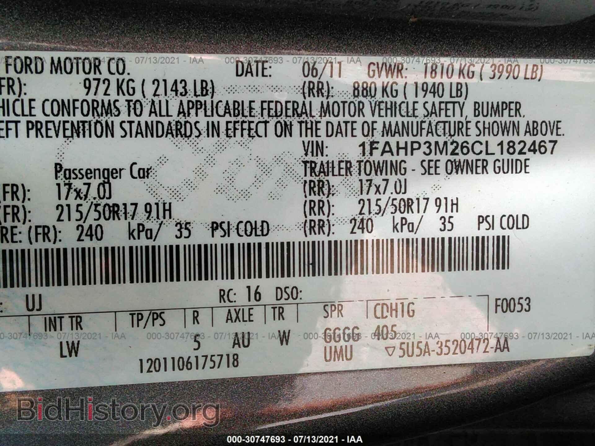 2012 FORD FOCUS - VIN: 1FAHP3M26CL182467 - Photo 9