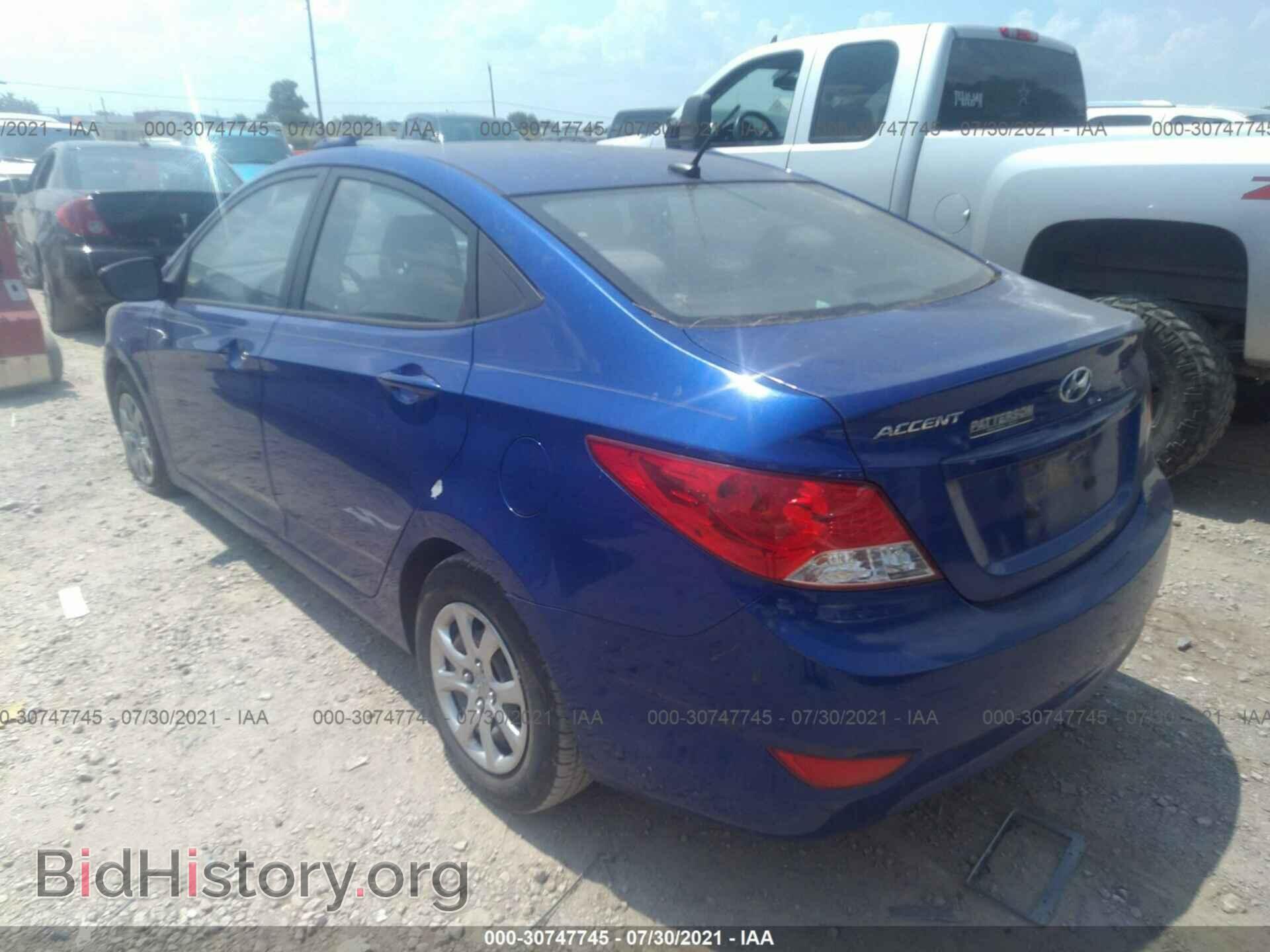 2013 HYUNDAI ACCENT - VIN: KMHCT4AE2DU524587 - Фото 3