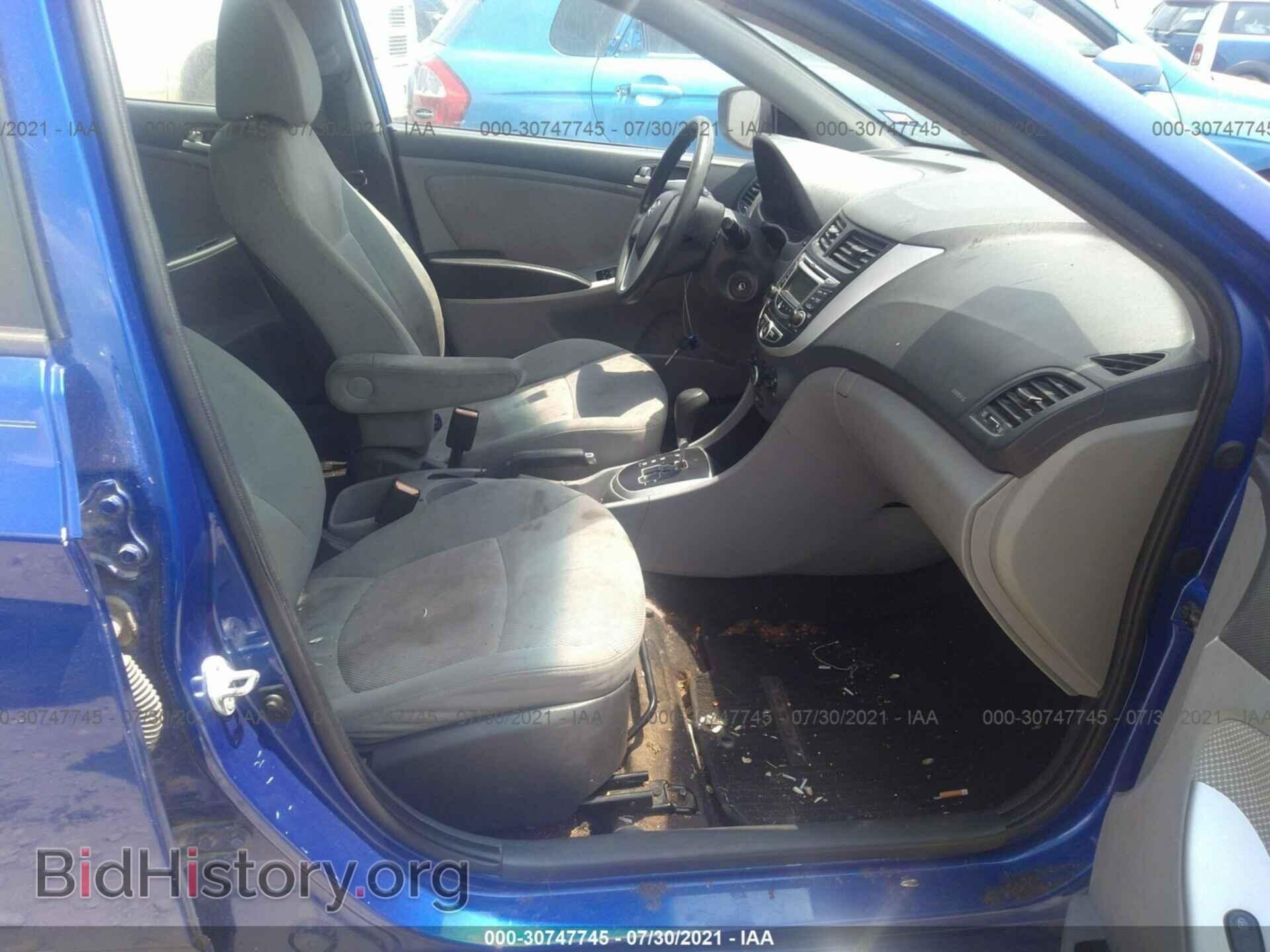 2013 HYUNDAI ACCENT - VIN: KMHCT4AE2DU524587 - Фото 5