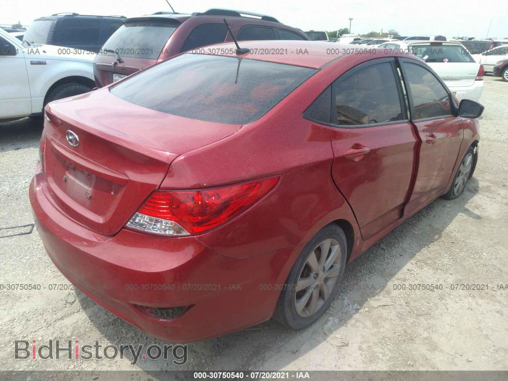2013 HYUNDAI ACCENT - VIN: KMHCU4AE9DU461629 - Фото 4