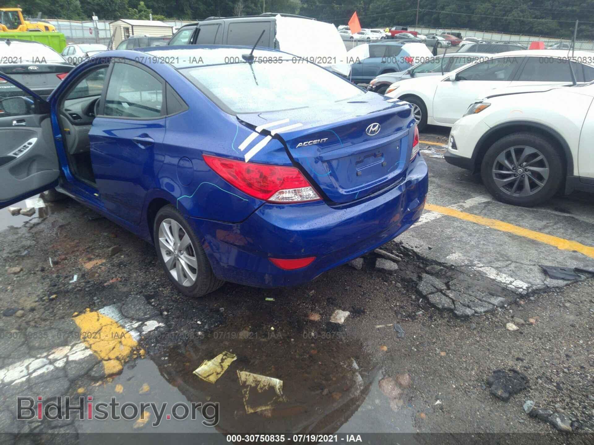 2013 HYUNDAI ACCENT - VIN: KMHCU4AE9DU382719 - Фото 6