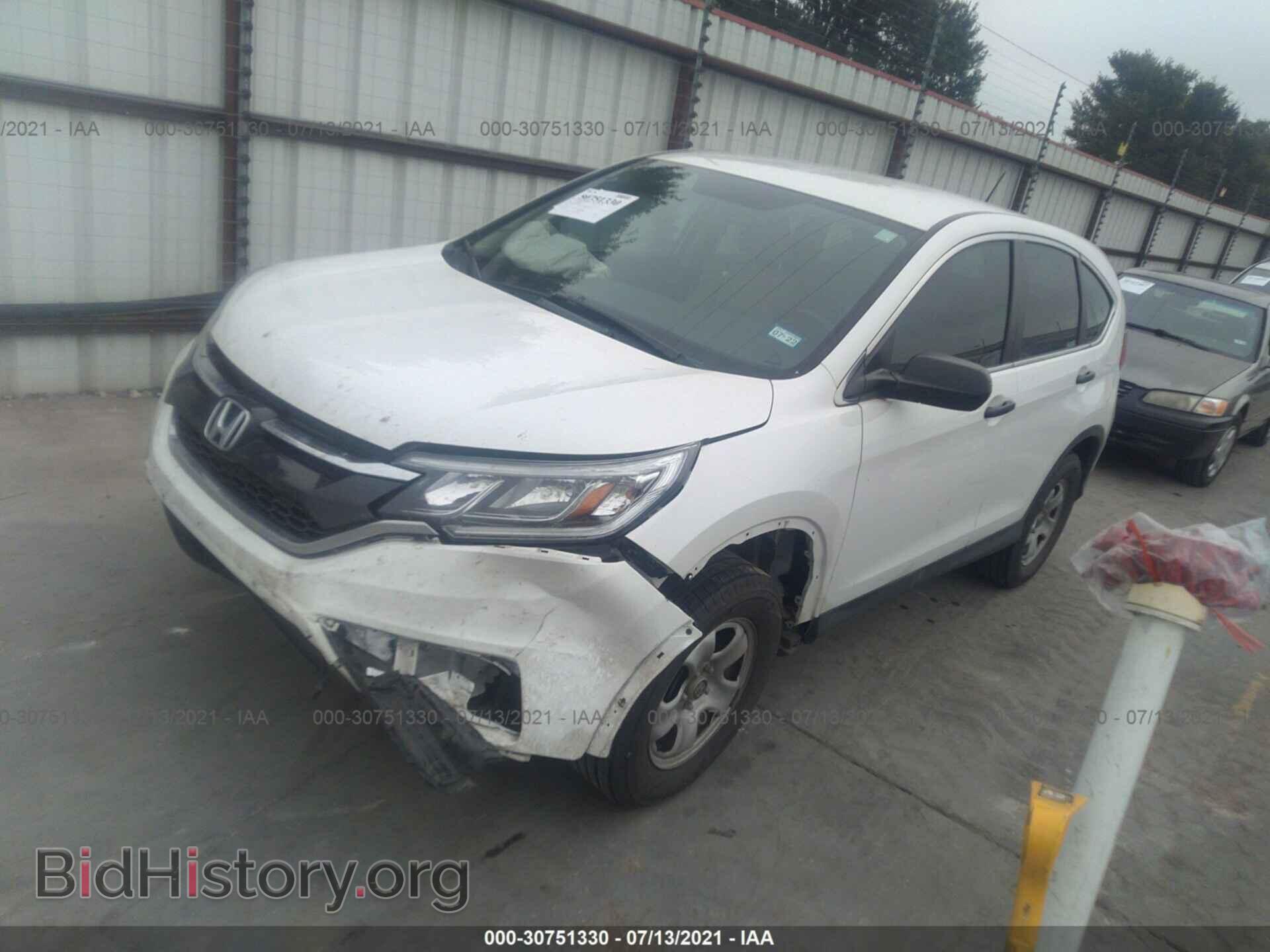 2016 HONDA CR-V - VIN: 5J6RM3H30GL001065 - Фото 2