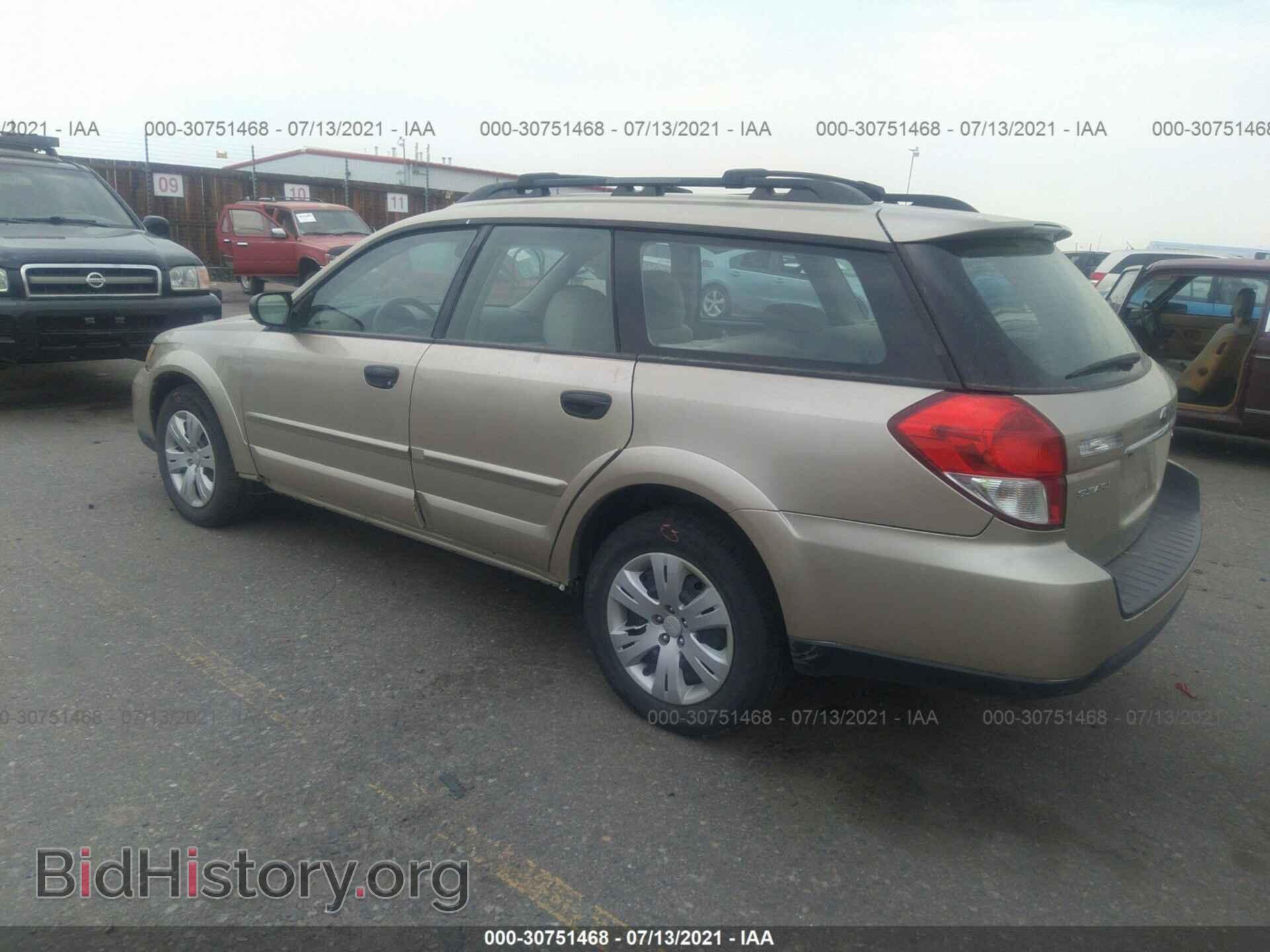 2008 SUBARU OUTBACK - VIN: 4S4BP60C686339478 - Фото 3