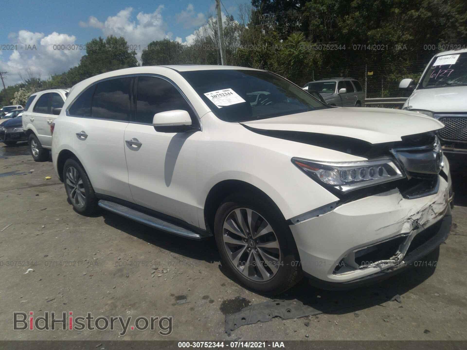 Photo 5FRYD4H46GB061837 - ACURA MDX 2016