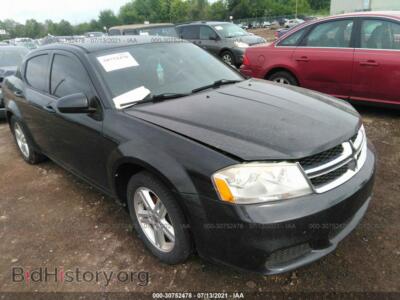 2011 Dodge AVENGER Mainstreet, черный — VIN 1B3BD1FB6BN524448, IAAI