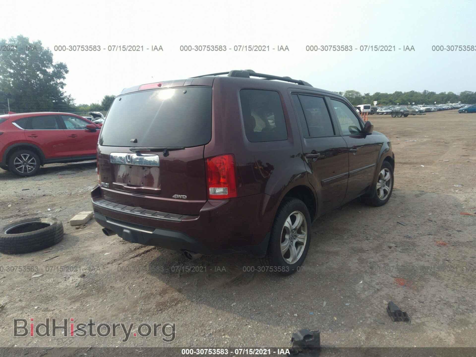 2013 HONDA PILOT - VIN: 5FNYF4H54DB049525 - Фото 4