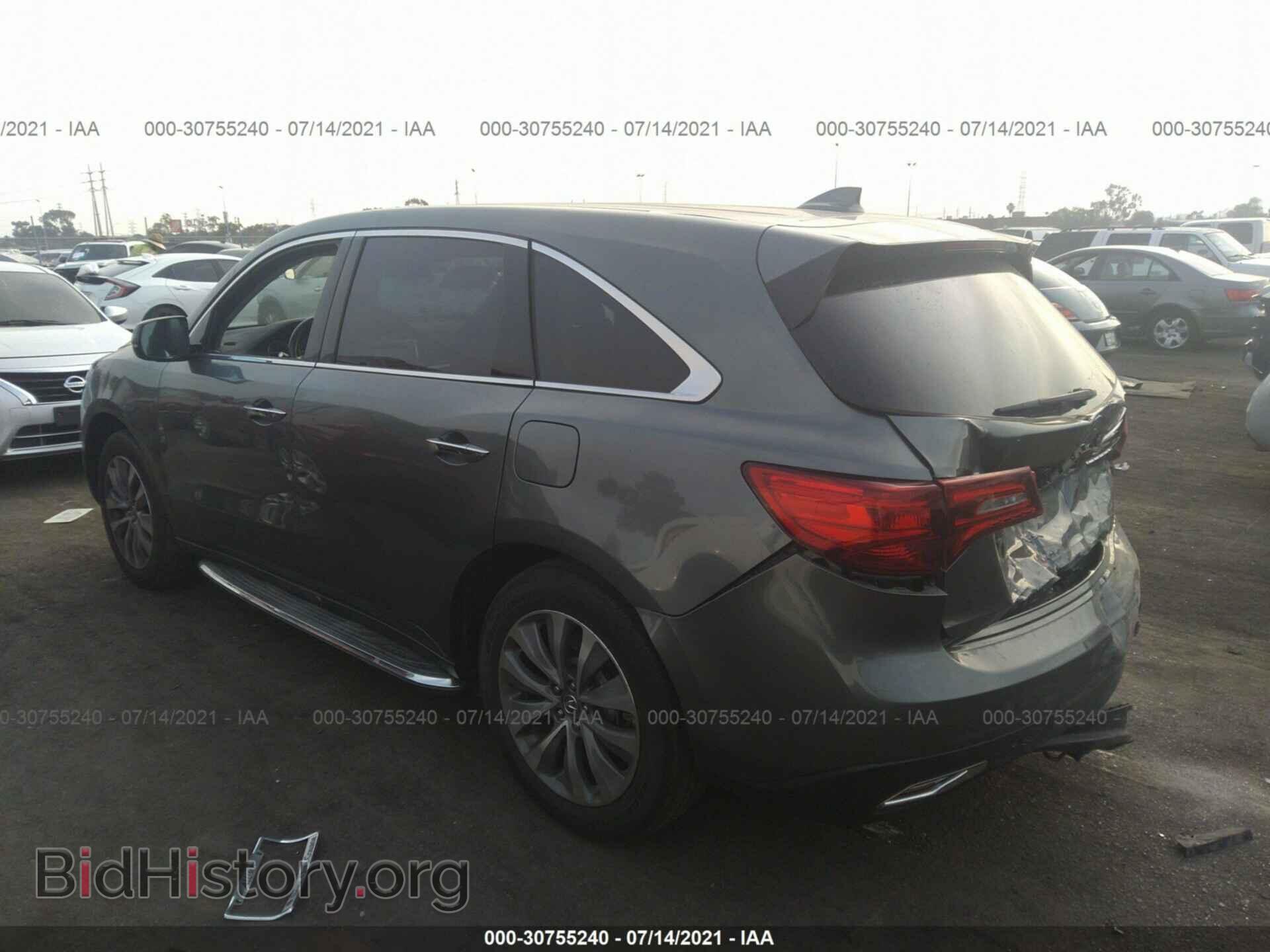 2014 ACURA MDX - VIN: 5FRYD3H40EB002886 - Фото 3