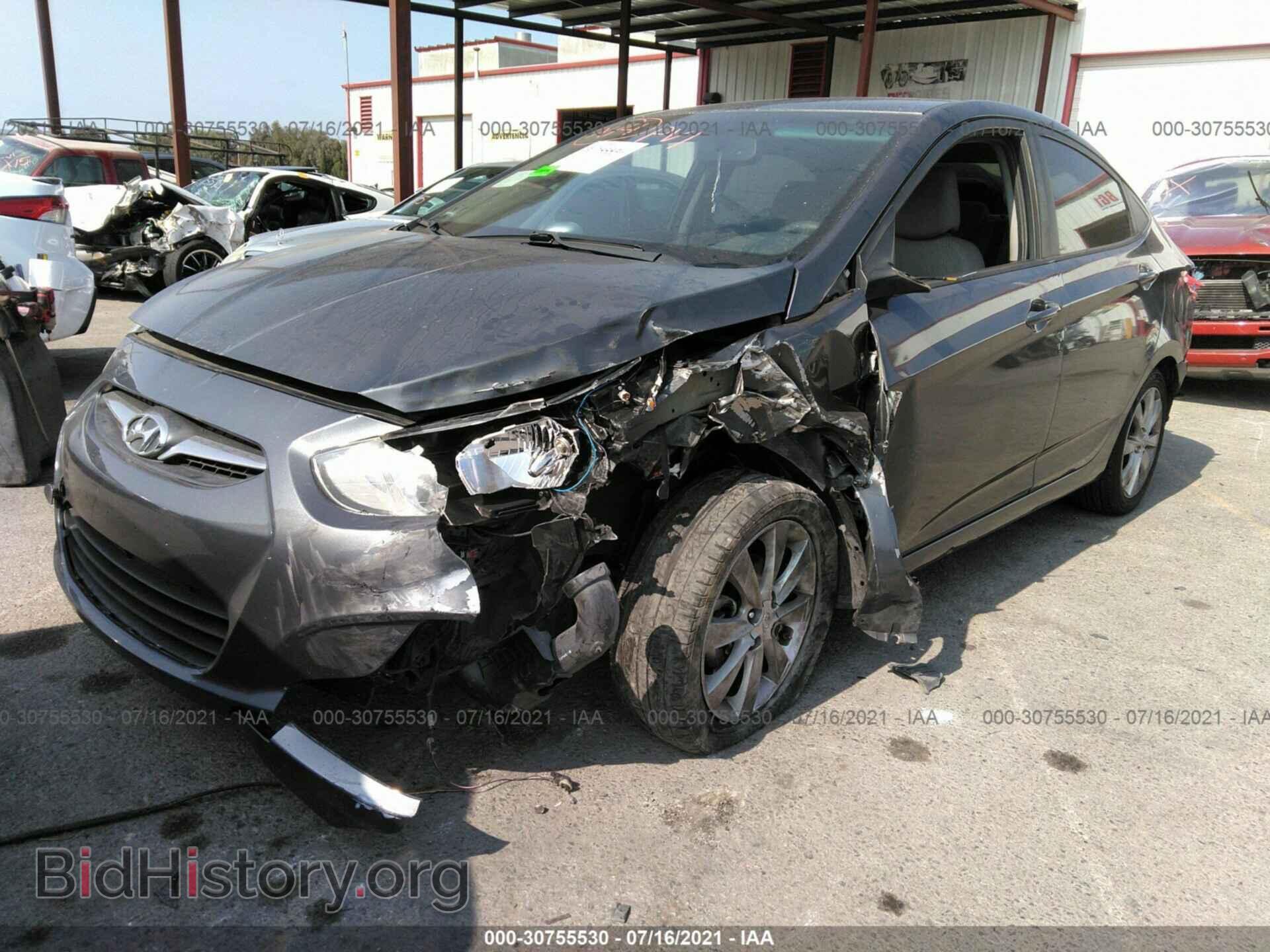 2013 HYUNDAI ACCENT - VIN: KMHCU4AEXDU320083 - Фото 2