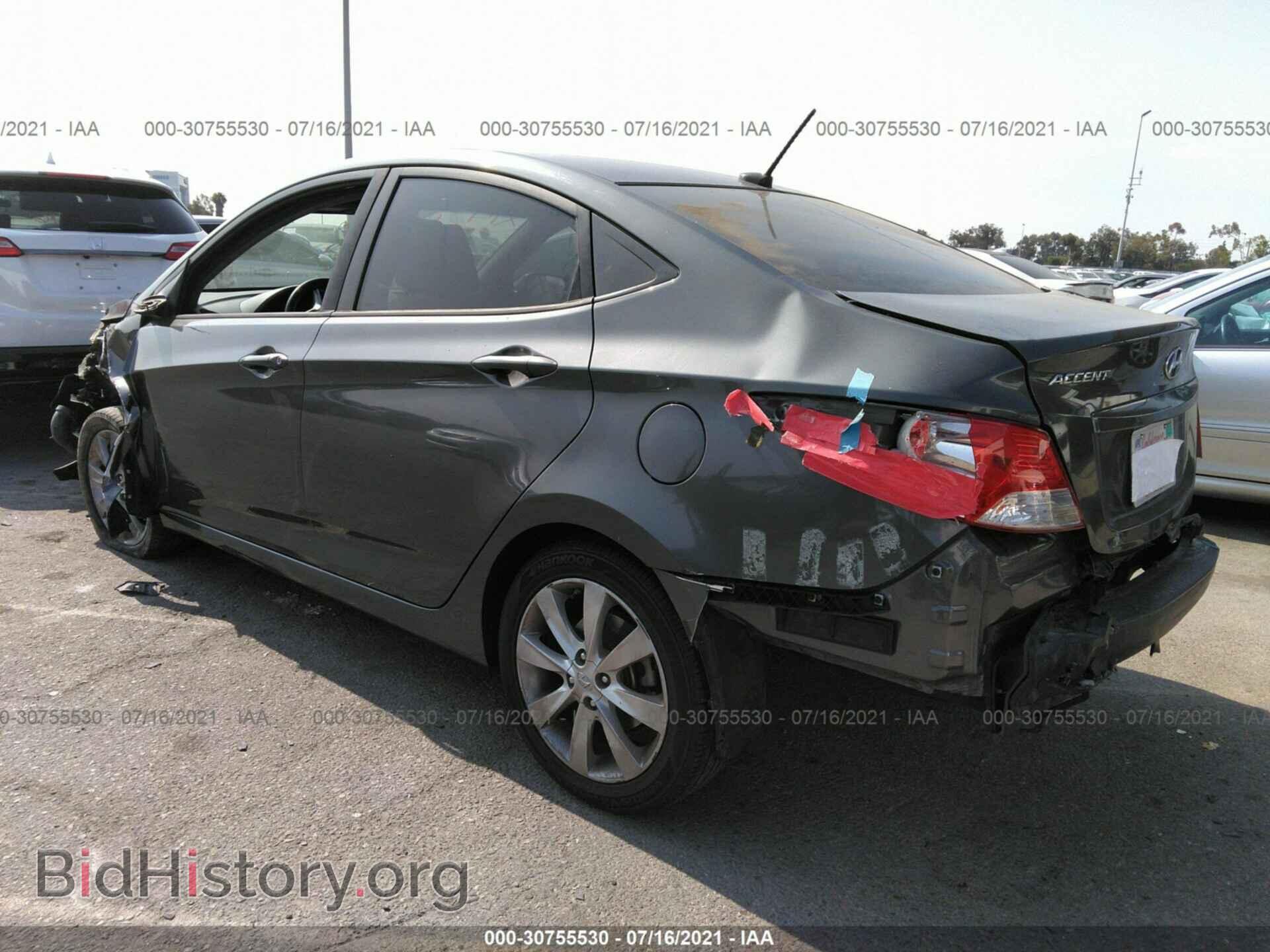2013 HYUNDAI ACCENT - VIN: KMHCU4AEXDU320083 - Фото 3