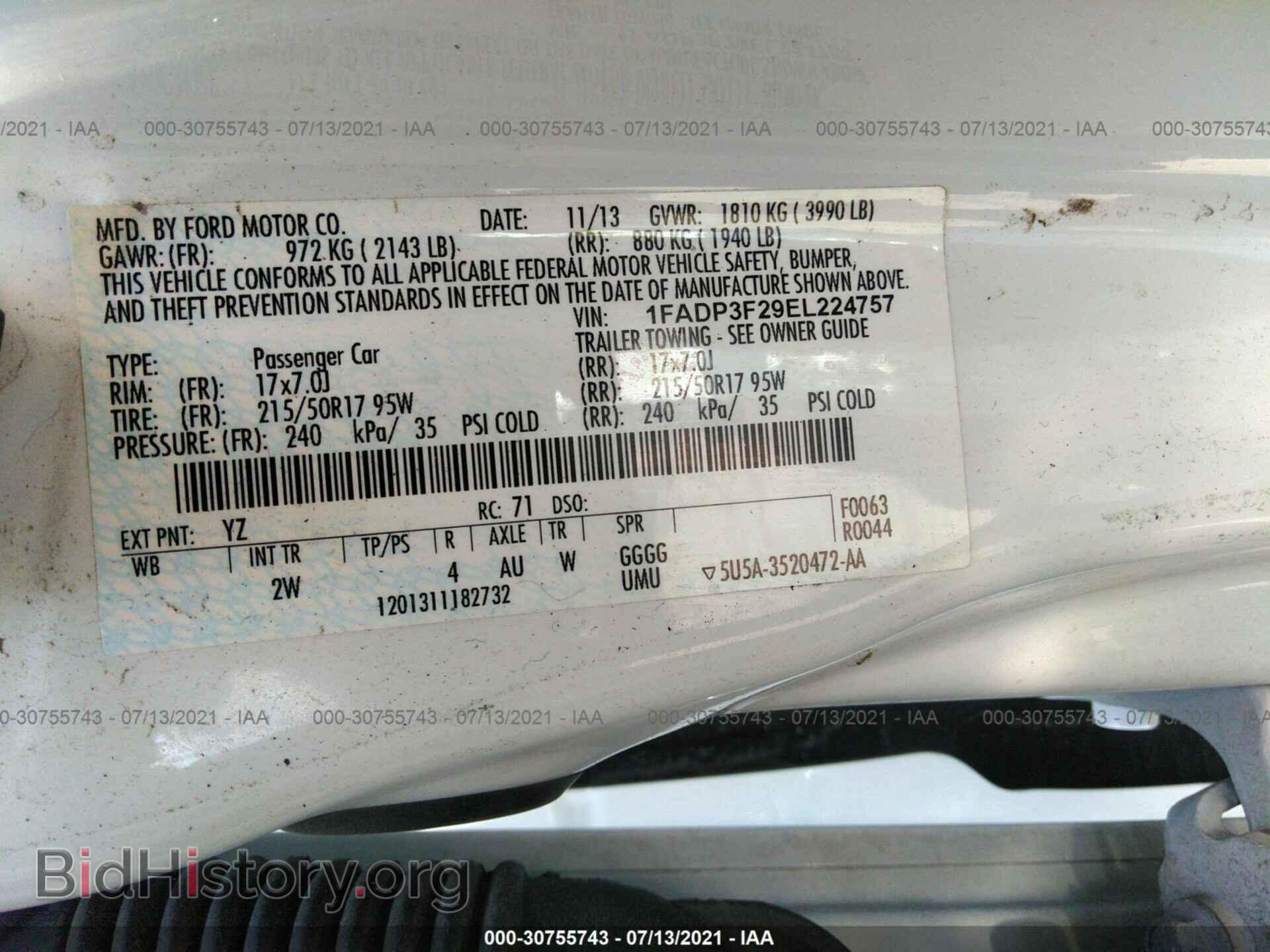 2014 FORD FOCUS - VIN: 1FADP3F29EL224757 - Photo 9