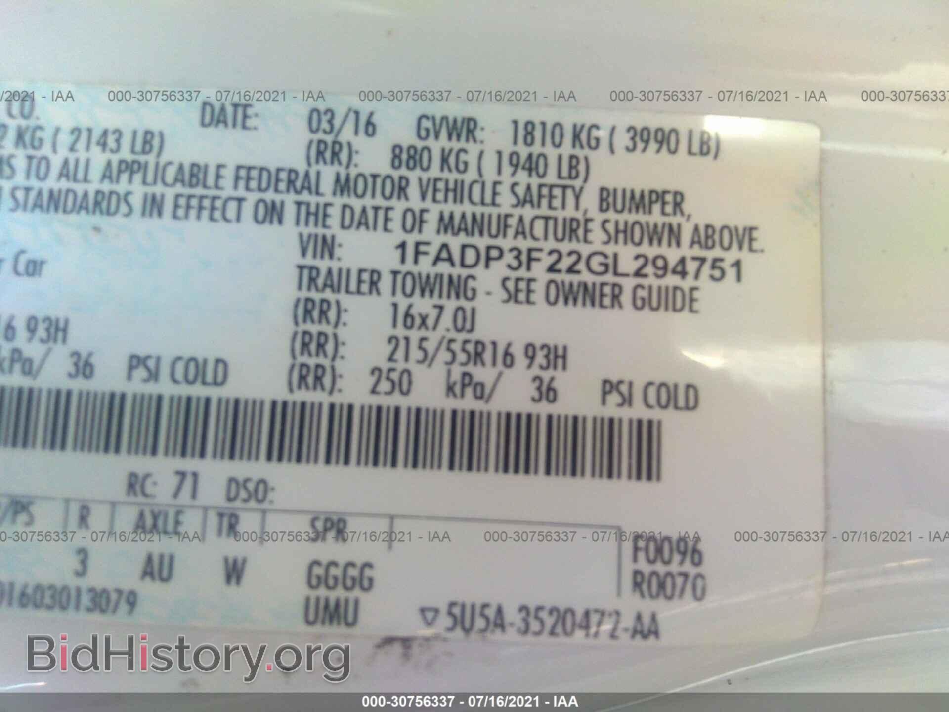 2016 FORD FOCUS - VIN: 1FADP3F22GL294751 - Photo 9