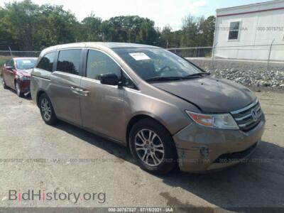 2012 Honda ODYSSEY EX-L, gold — VIN 5FNRL5H64CB091090, IAAI