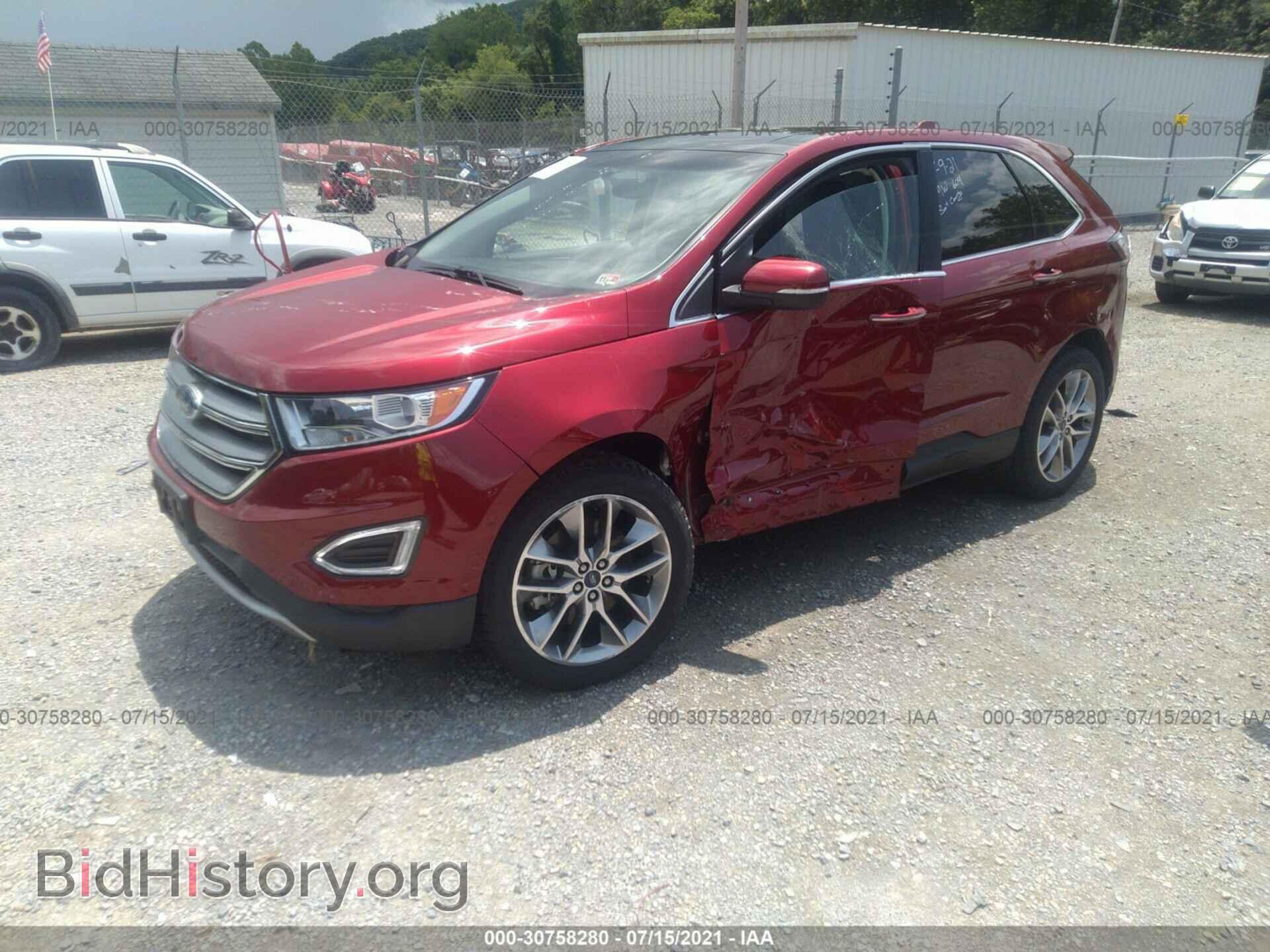2016 FORD EDGE - VIN: 2FMPK4K89GBC50070 - Фото 2