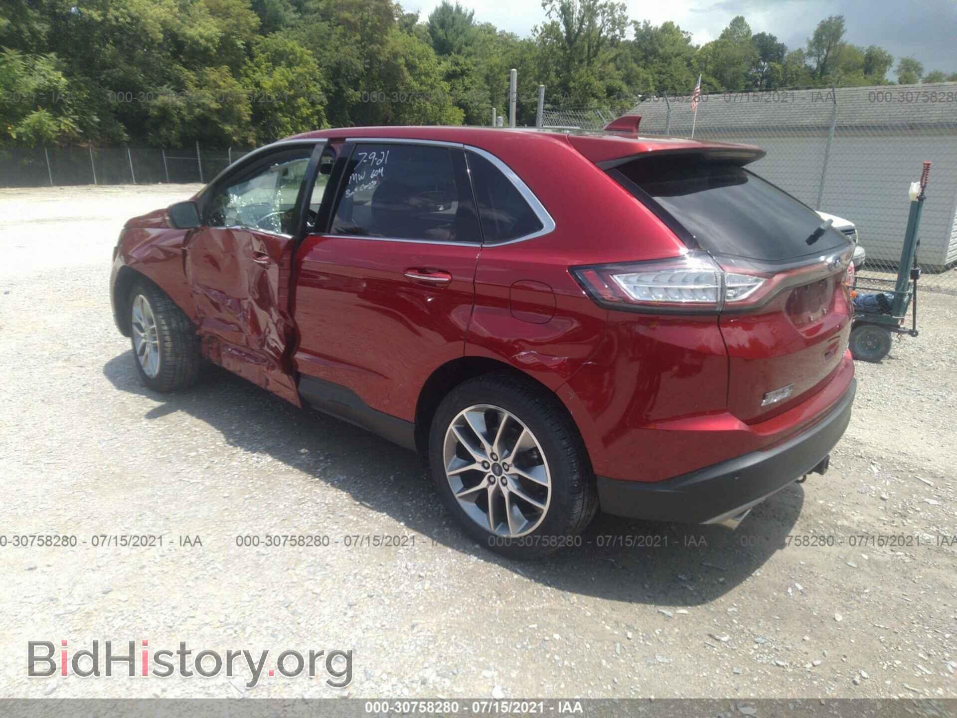 2016 FORD EDGE - VIN: 2FMPK4K89GBC50070 - Фото 3