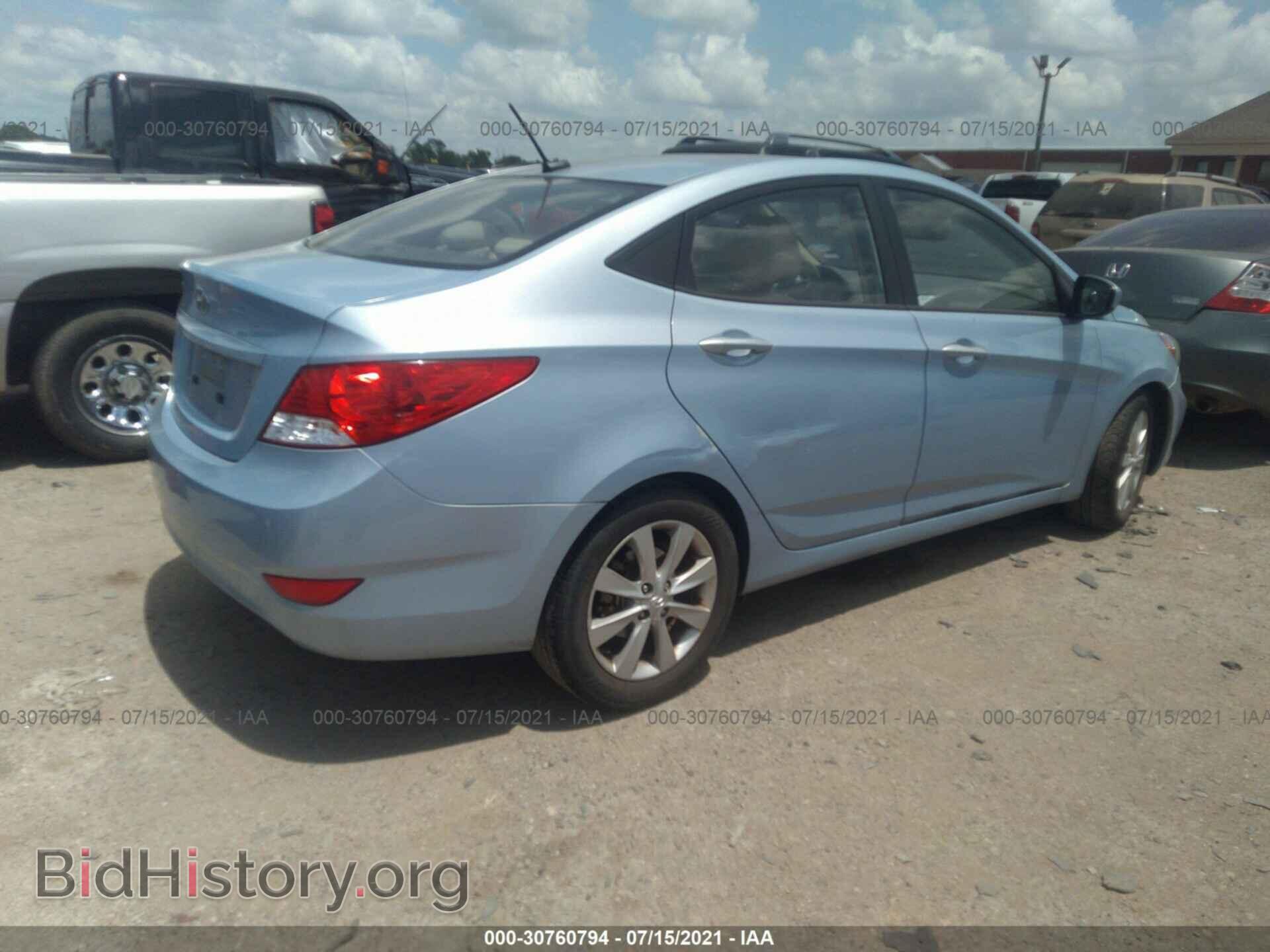 2013 HYUNDAI ACCENT - VIN: KMHCU4AE1DU494897 - Фото 4