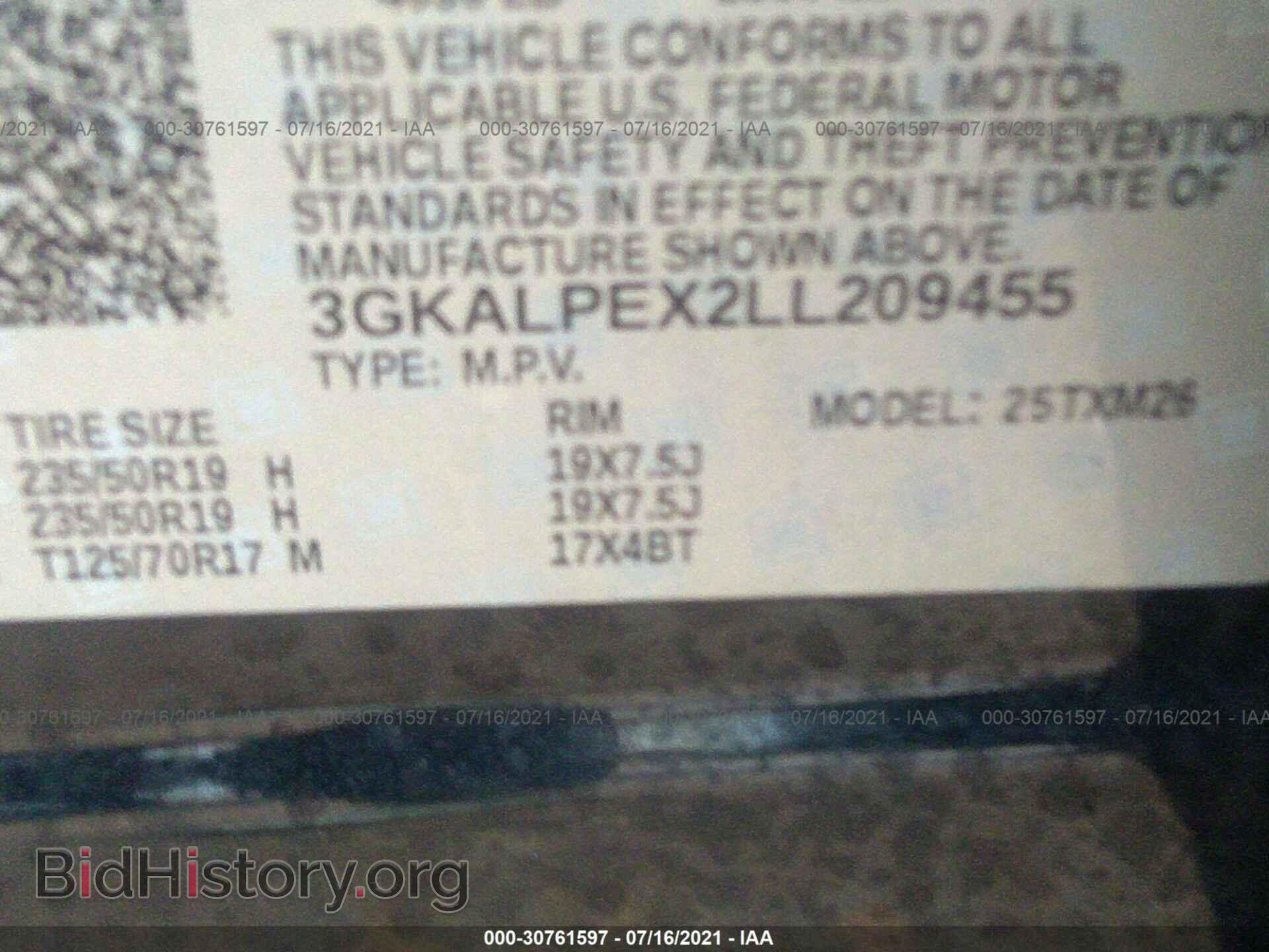 2020 GMC TERRAIN - VIN: 3GKALPEX2LL209455 - Фото 9