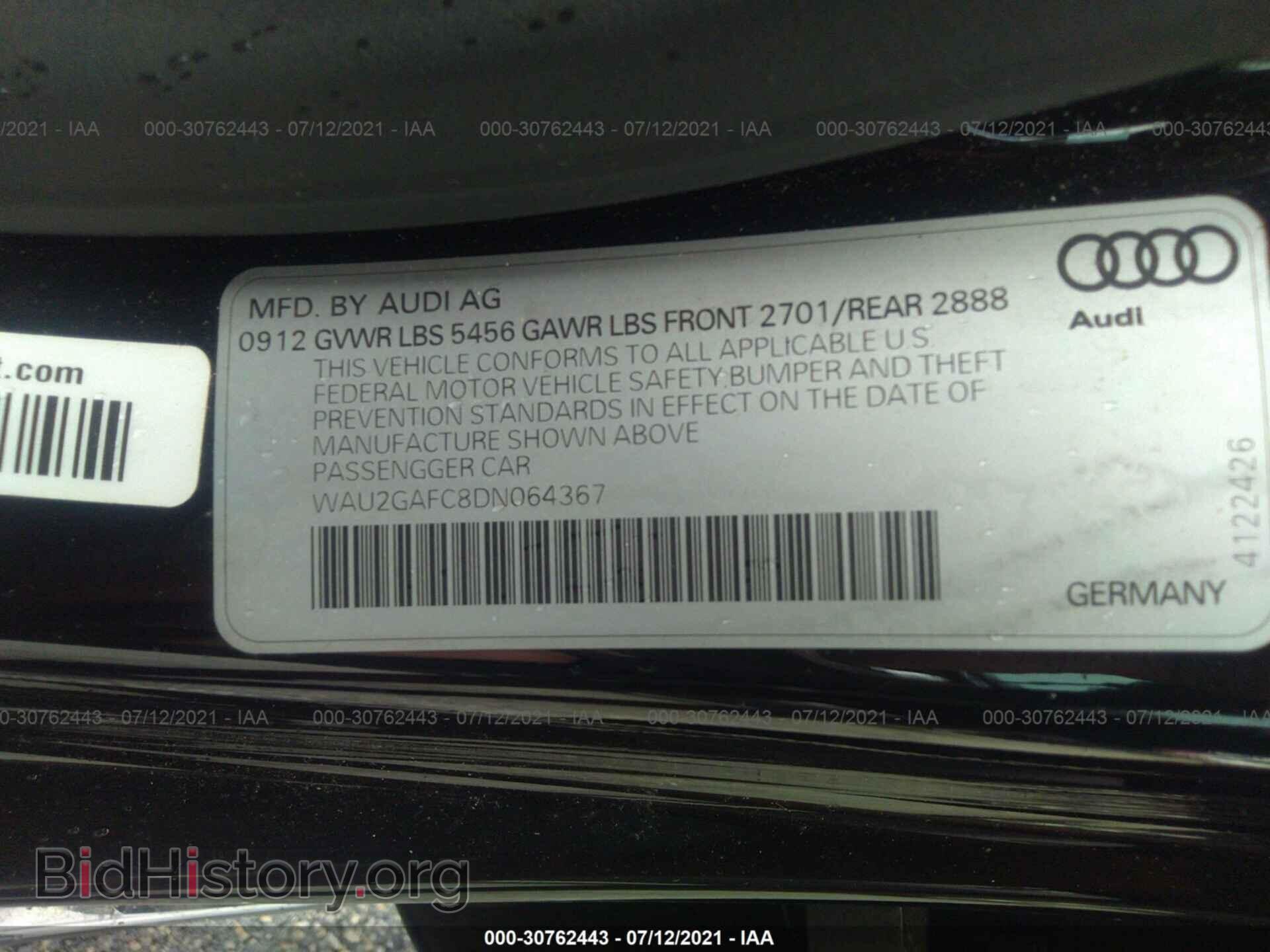 2013 AUDI A7 - VIN: WAU2GAFC8DN064367 - Photo 9