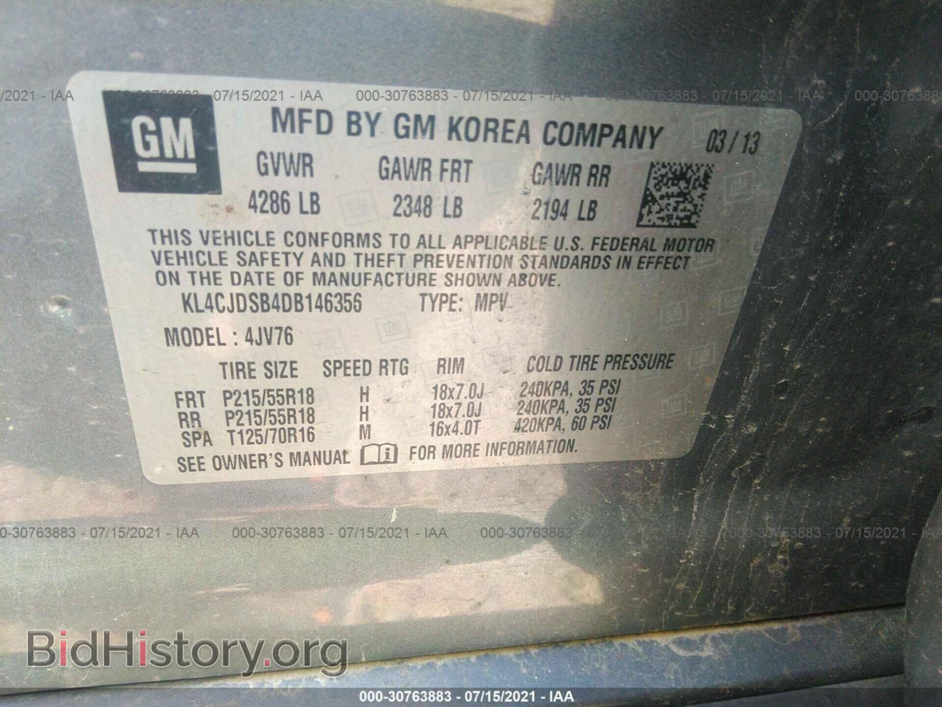 2013 BUICK ENCORE - VIN: KL4CJDSB4DB146356 - Photo 9