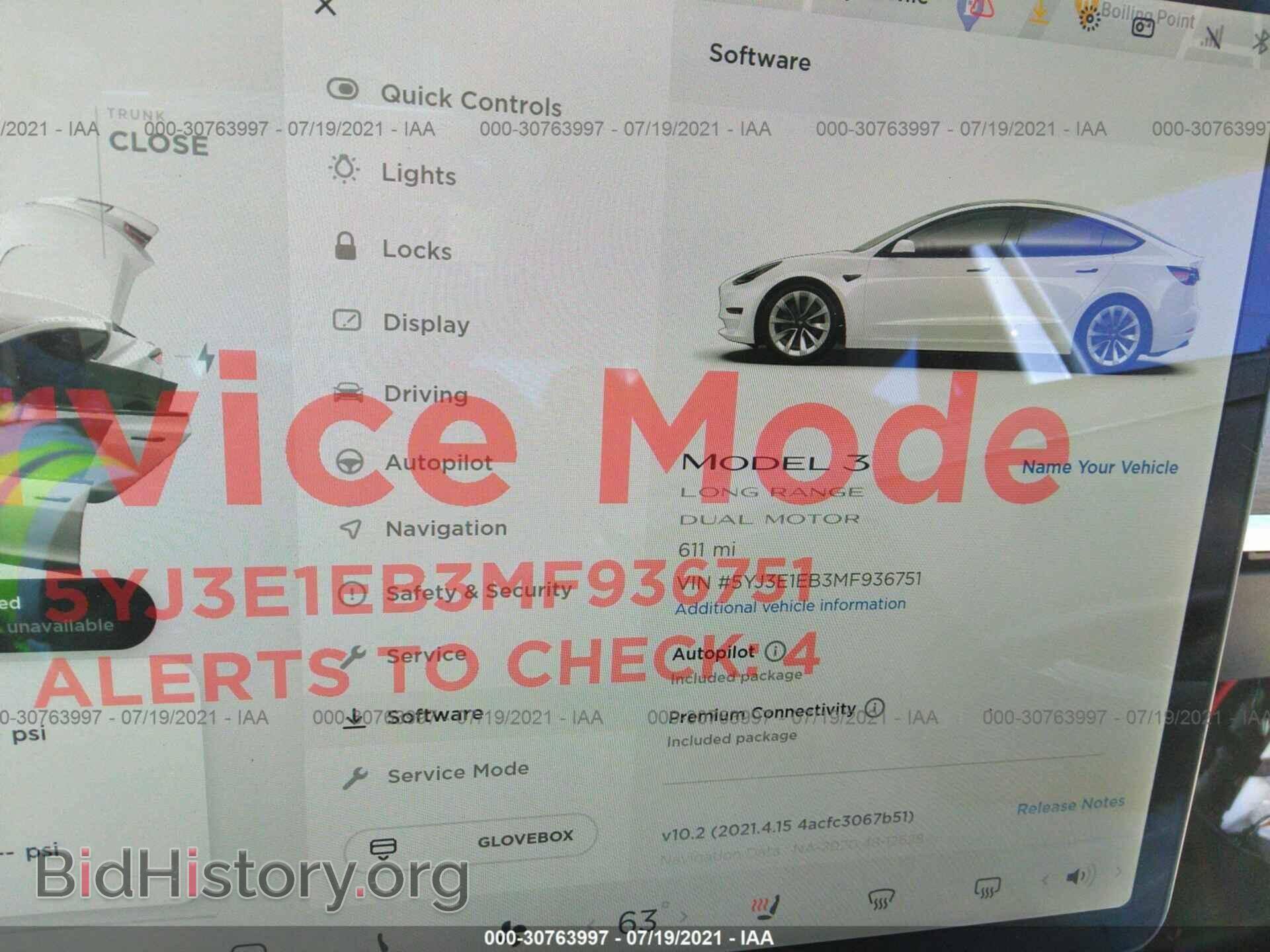2021 TESLA MODEL 3 - VIN: 5YJ3E1EB3MF936751 - Photo 7