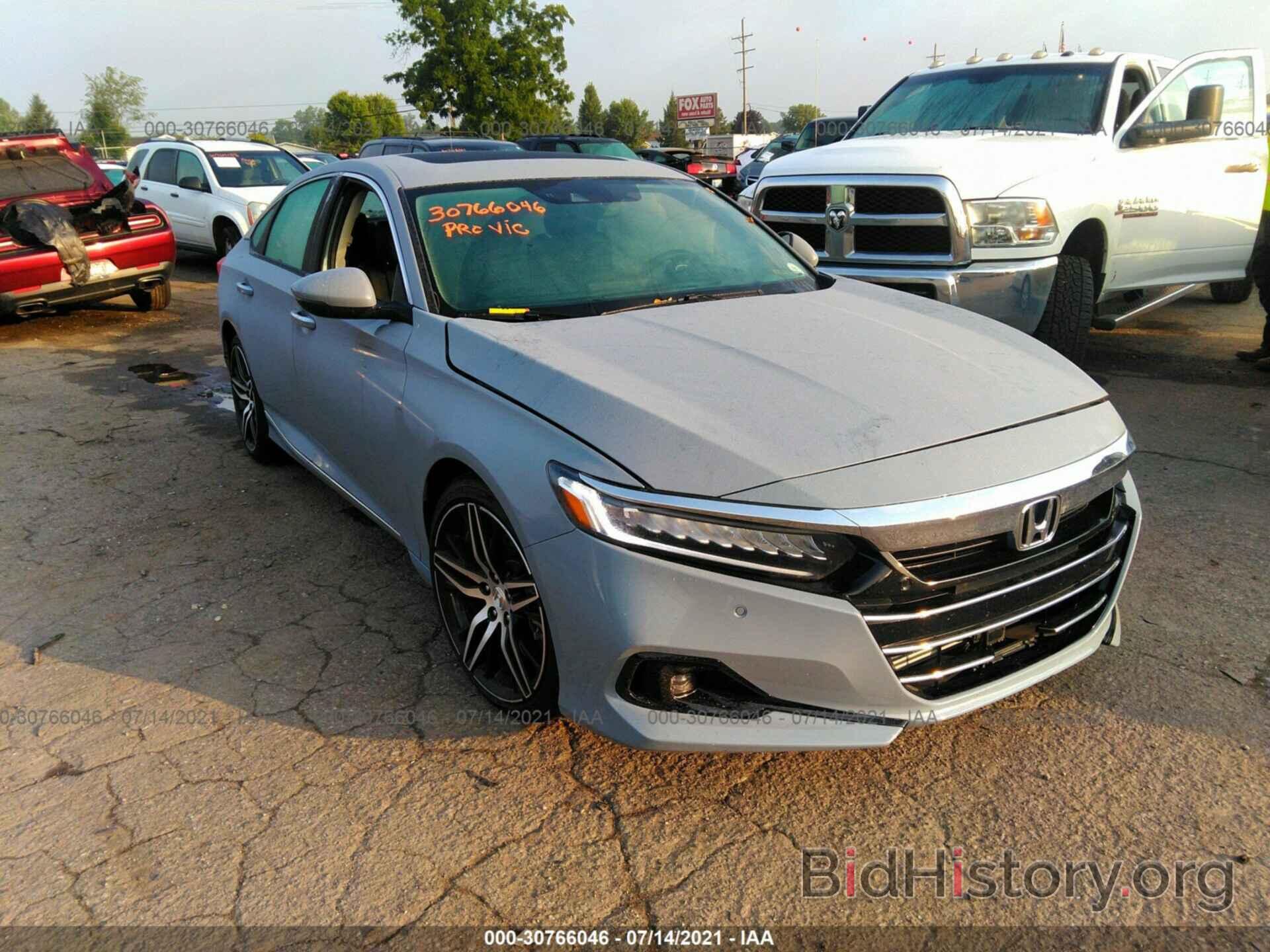 Photo 1HGCV2F93MA006358 - HONDA ACCORD SEDAN 2021