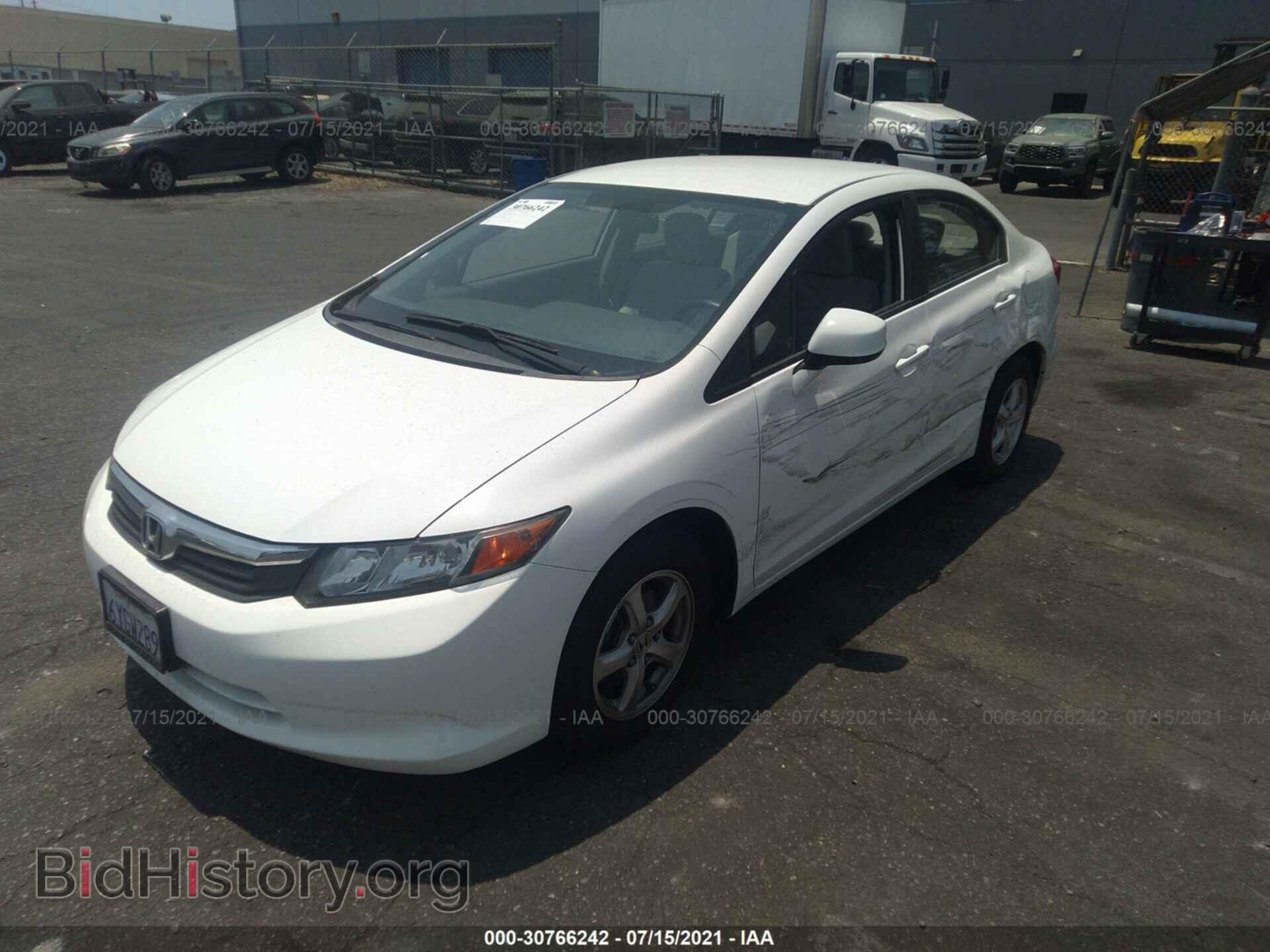 2012 HONDA CIVIC SDN - VIN: 19XFB5F57CE001078 - Фото 2