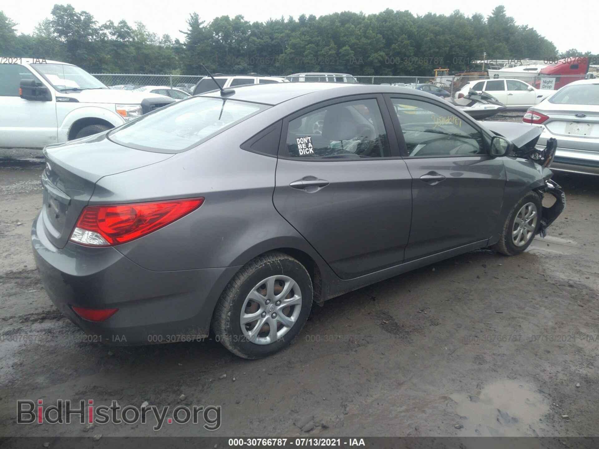 2014 HYUNDAI ACCENT - VIN: KMHCT4AE0EU704166 - Фото 4