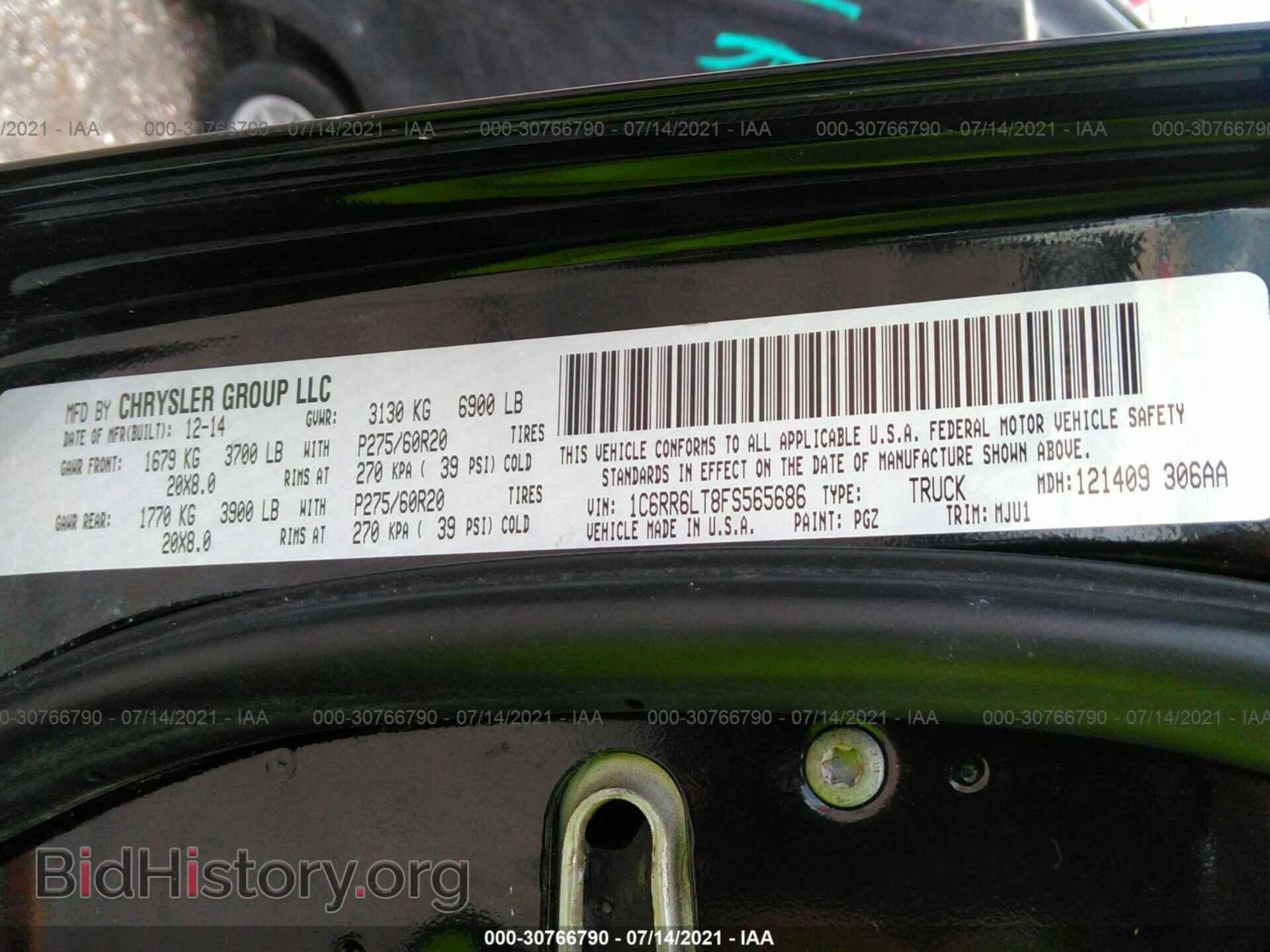 2015 RAM 1500 - VIN: 1C6RR6LT8FS565686 - Photo 9