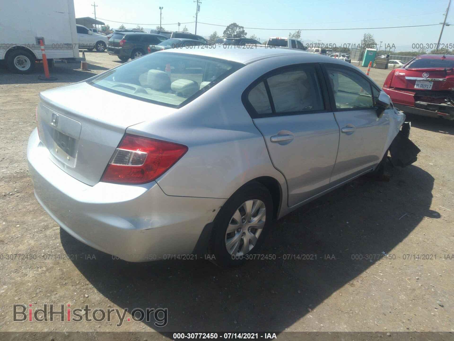 2012 HONDA CIVIC SDN - VIN: 19XFB2F52CE072736 - Фото 4