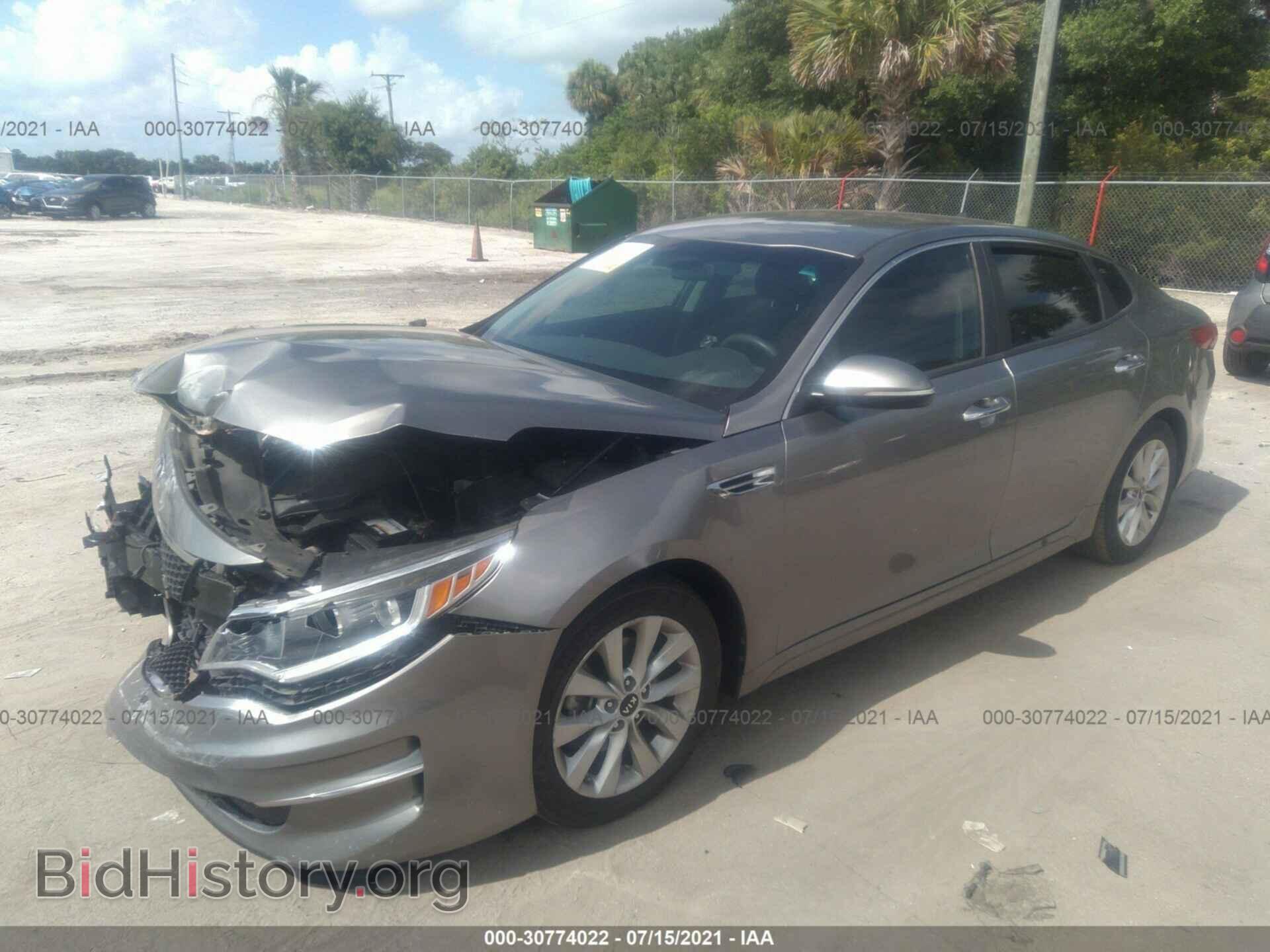 2016 KIA OPTIMA - VIN: 5XXGT4L30GG083473 - Фото 2