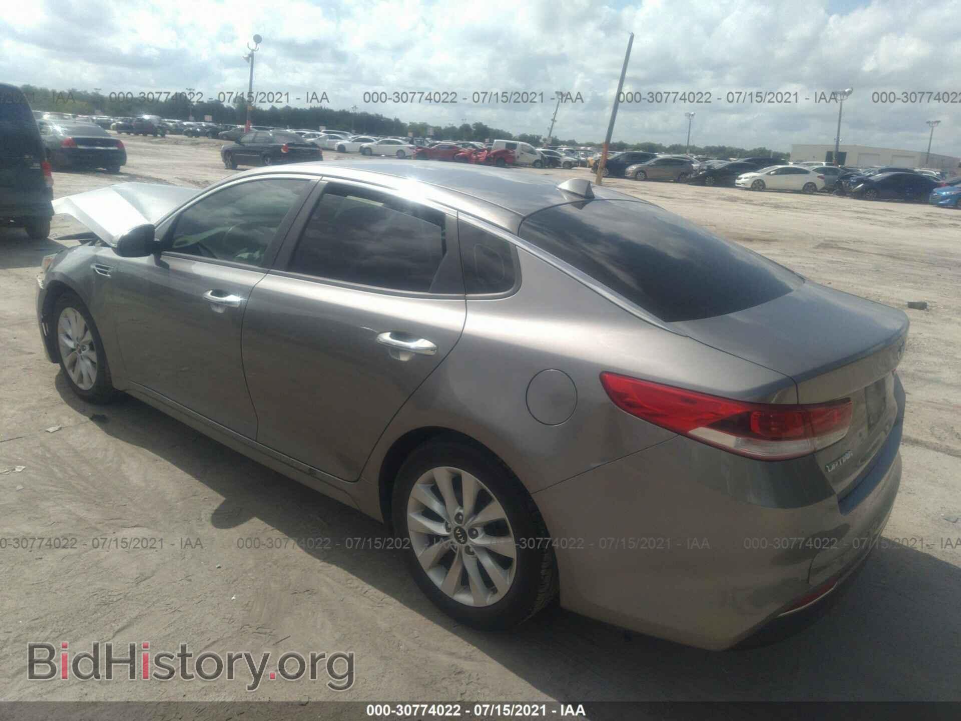 2016 KIA OPTIMA - VIN: 5XXGT4L30GG083473 - Фото 3