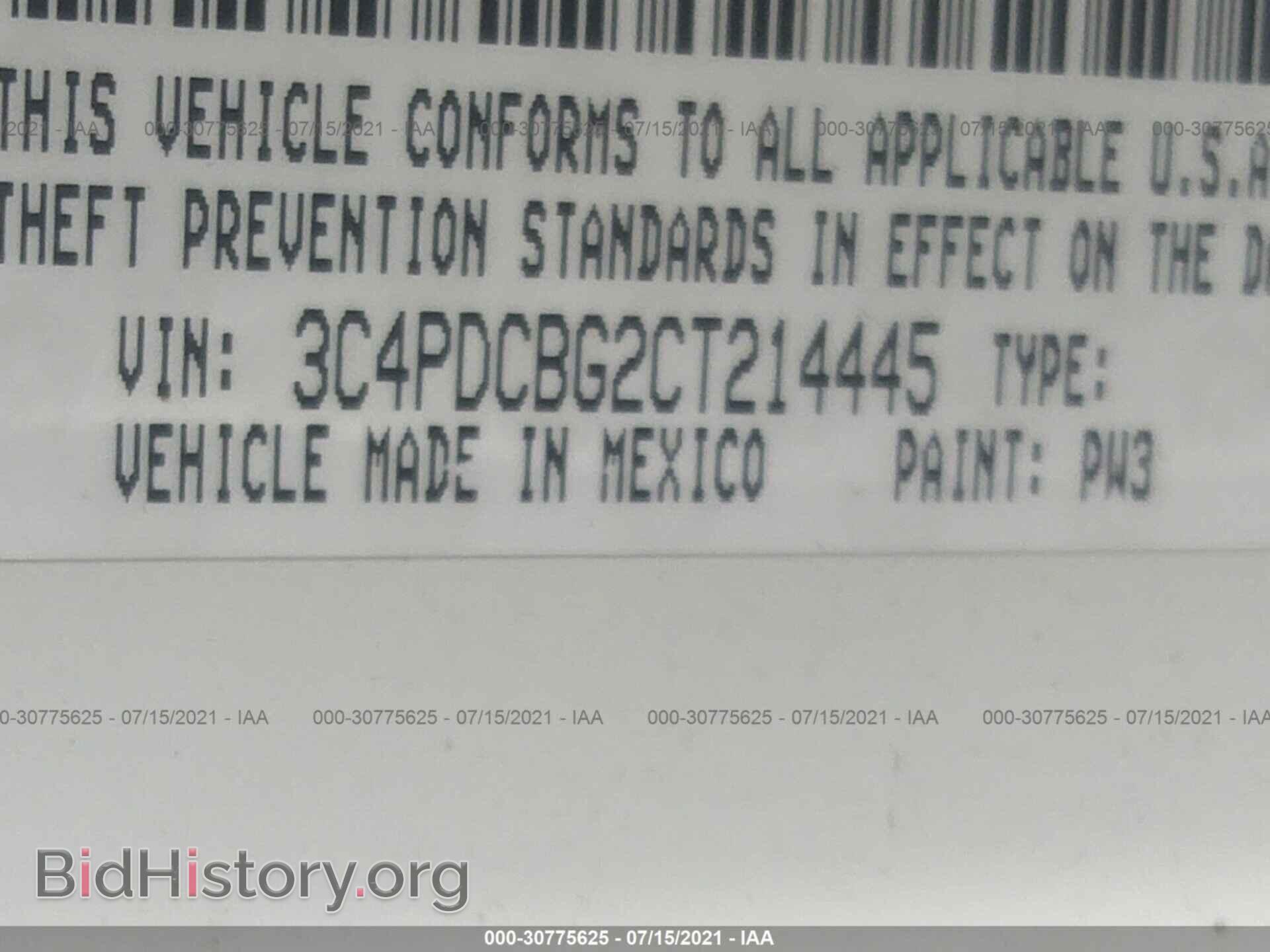 2012 DODGE JOURNEY - VIN: 3C4PDCBG2CT214445 - Фото 9