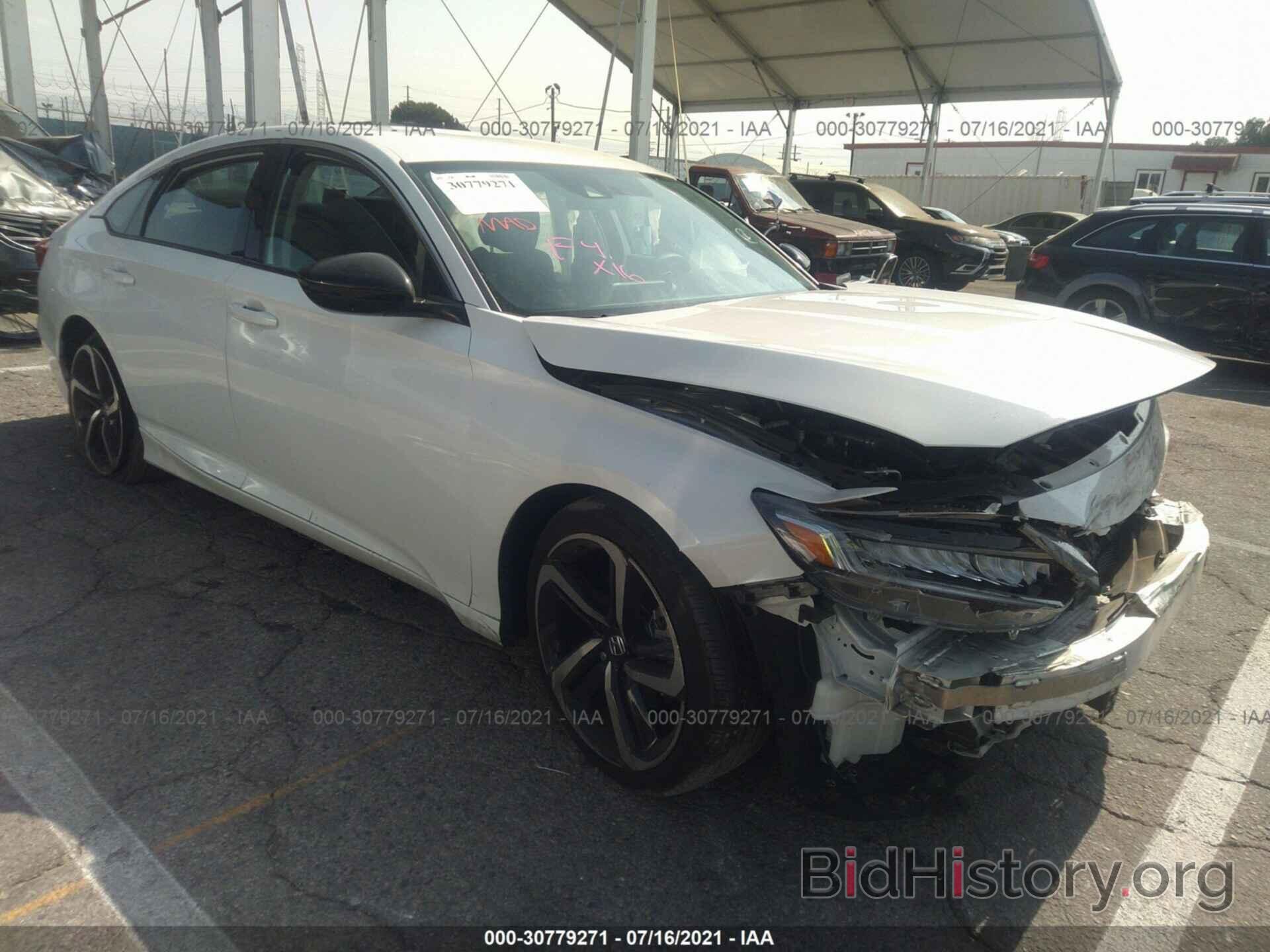 Photo 1HGCV1F45MA033592 - HONDA ACCORD SEDAN 2021