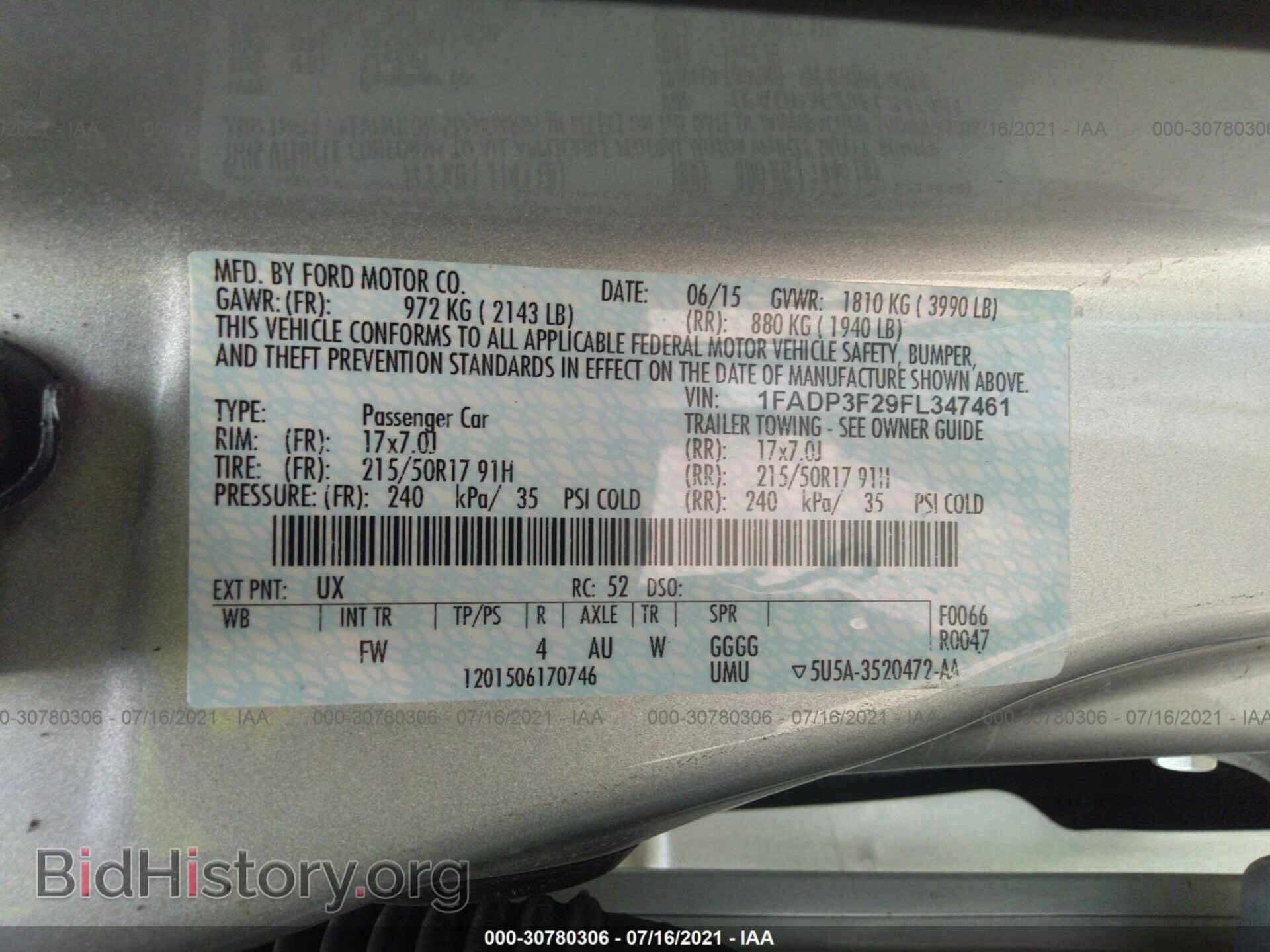 2015 FORD FOCUS - VIN: 1FADP3F29FL347461 - Photo 9