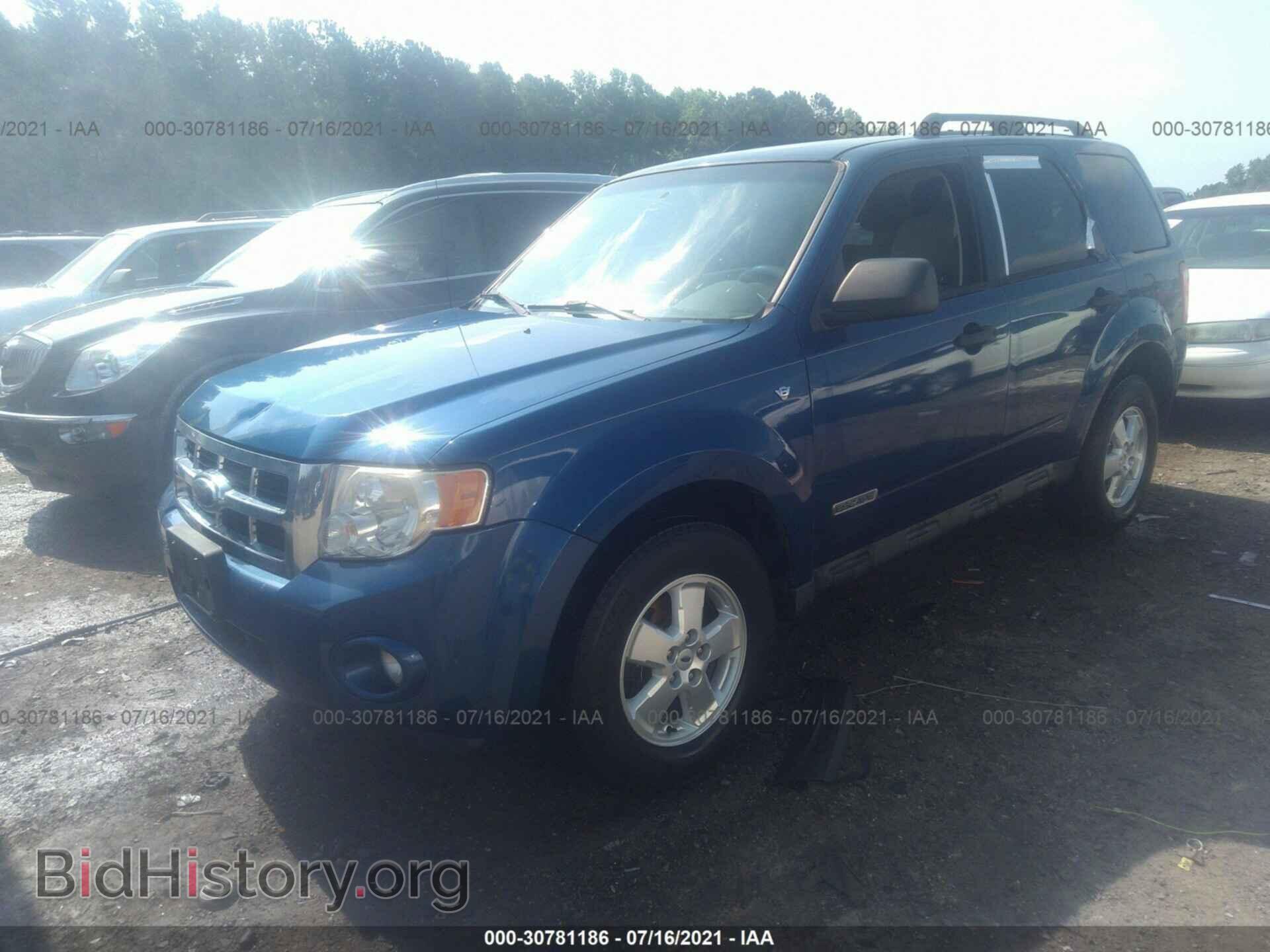 2008 FORD ESCAPE - VIN: 1FMCU93178KC91036 - Фото 2