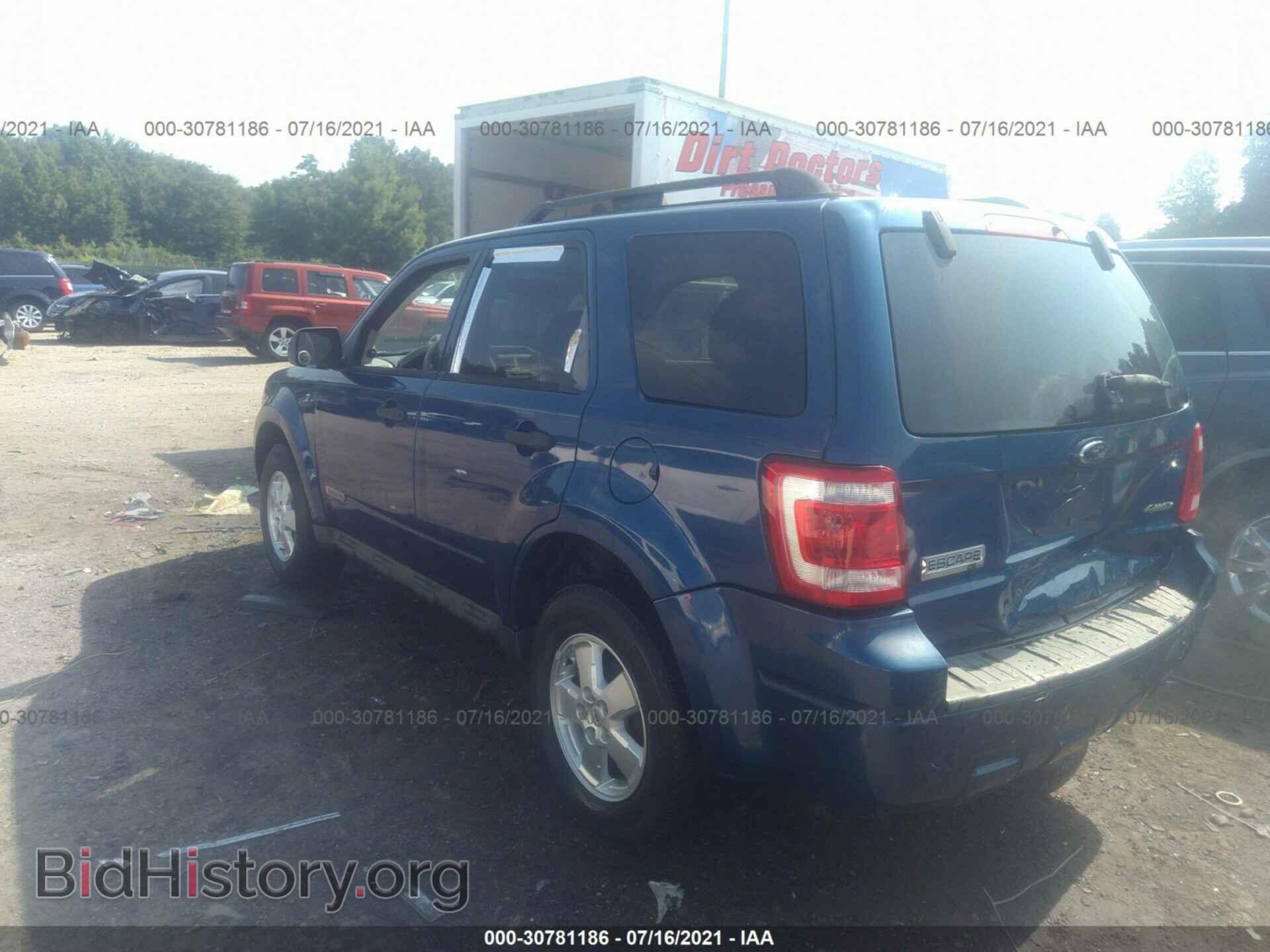 2008 FORD ESCAPE - VIN: 1FMCU93178KC91036 - Фото 3