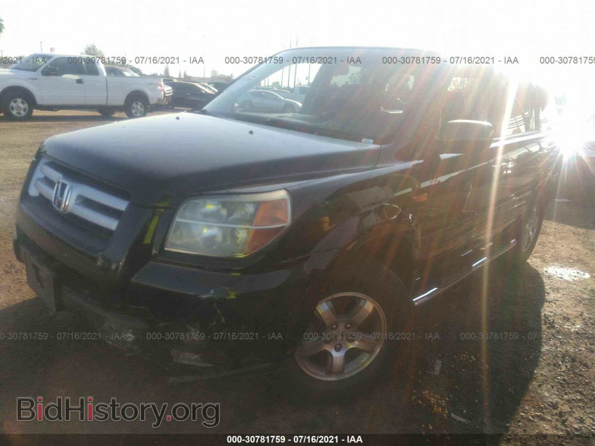 2006 HONDA PILOT - VIN: 5FNYF28706B021004 - Фото 2