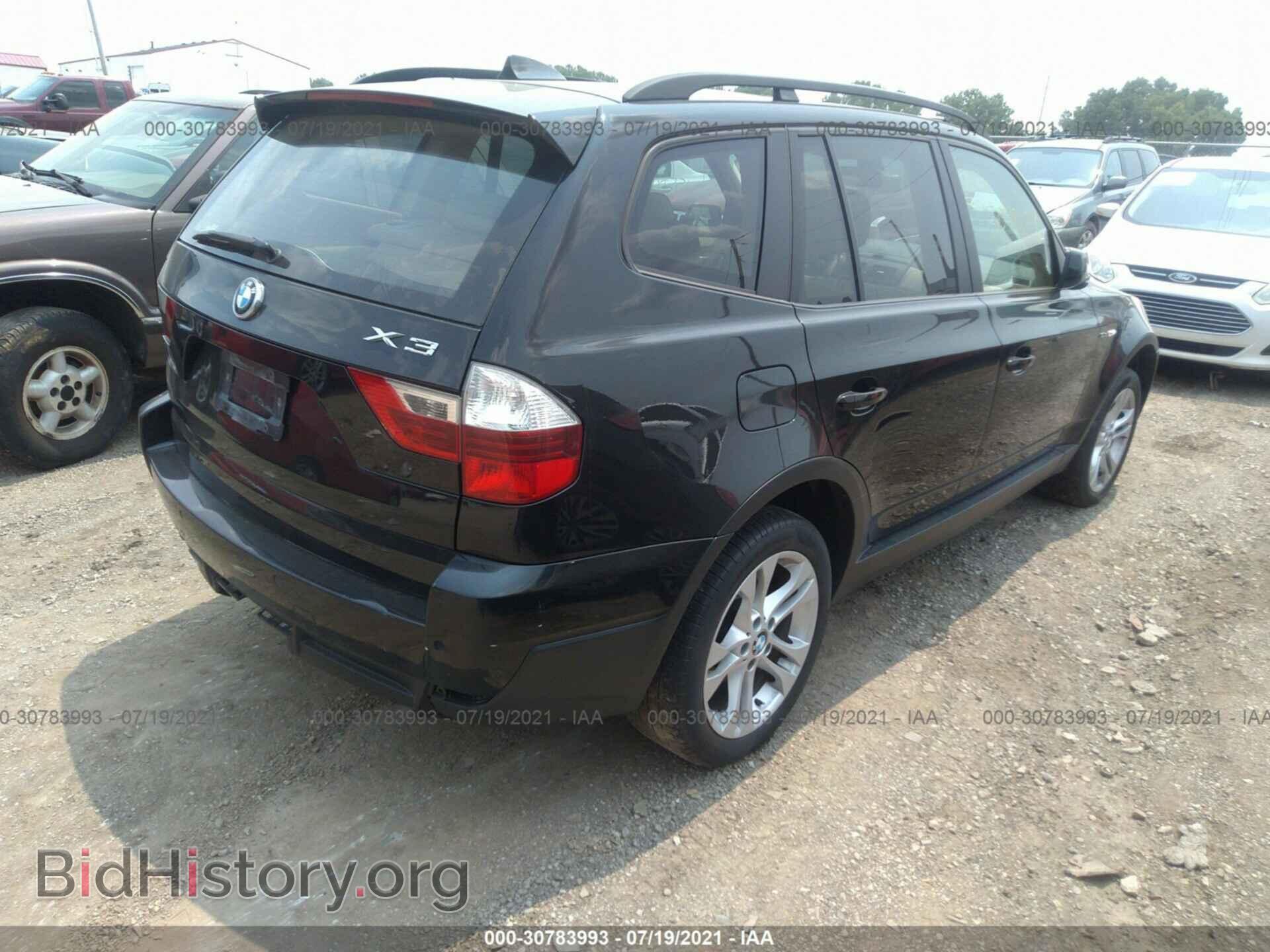 2007 BMW X3 - VIN: WBXPC93437WF01664 - Фото 4