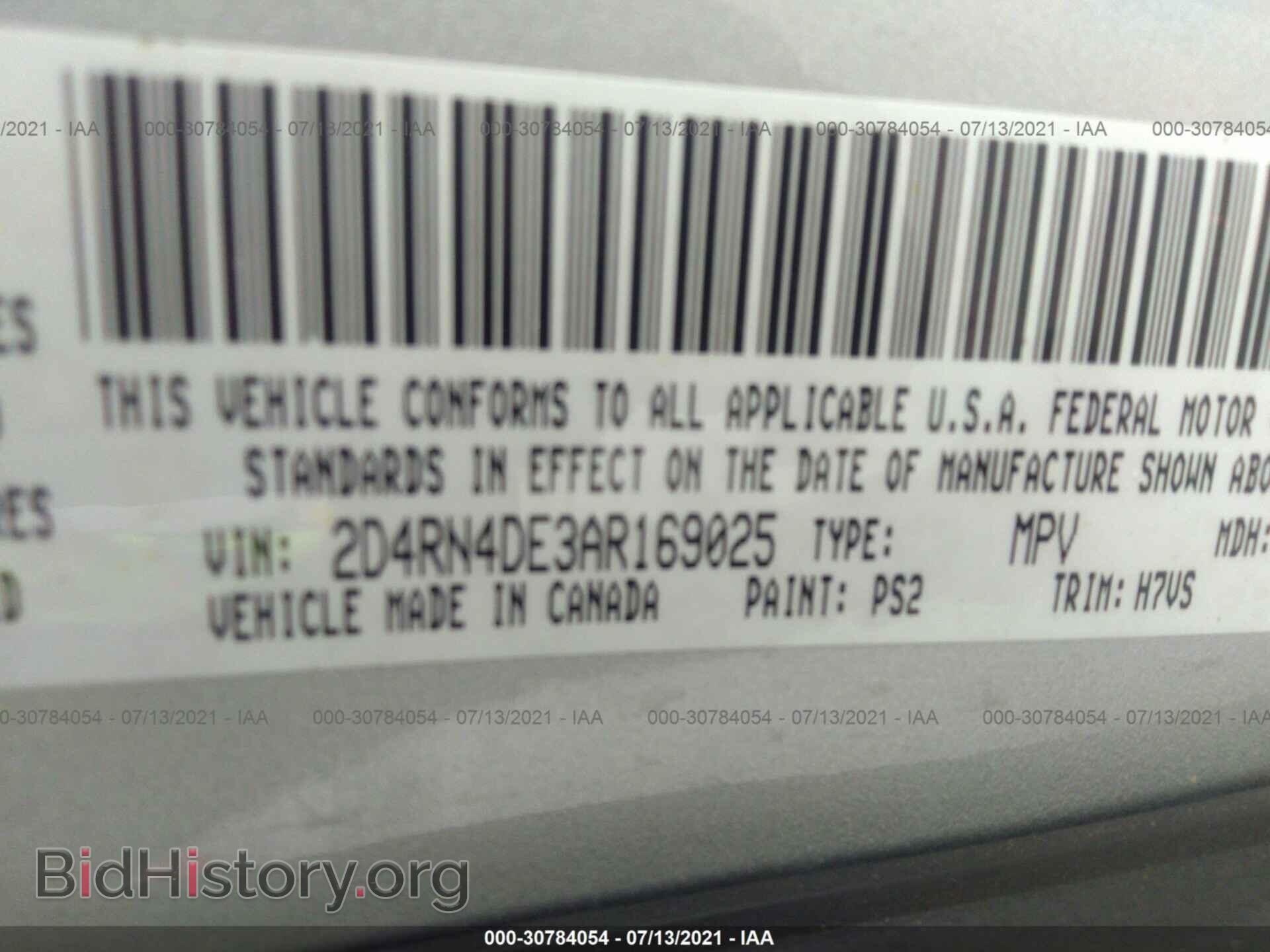 2010 DODGE GRAND CARAVAN - VIN: 2D4RN4DE3AR169025 - Фото 9