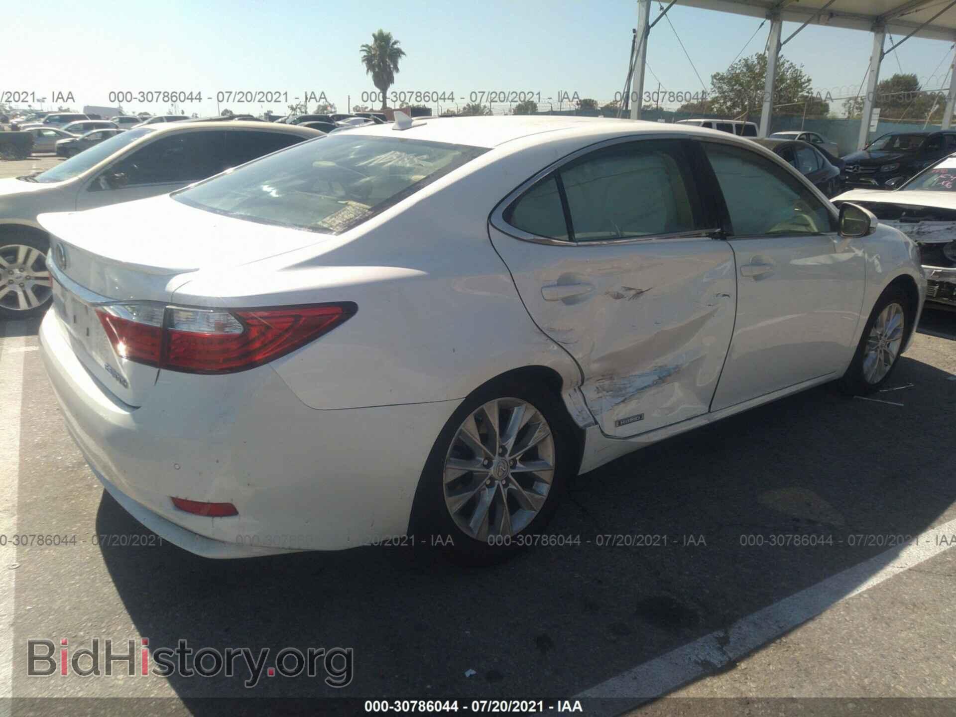 2013 LEXUS ES 300H - VIN: JTHBW1GG4D2015836 - Фото 4