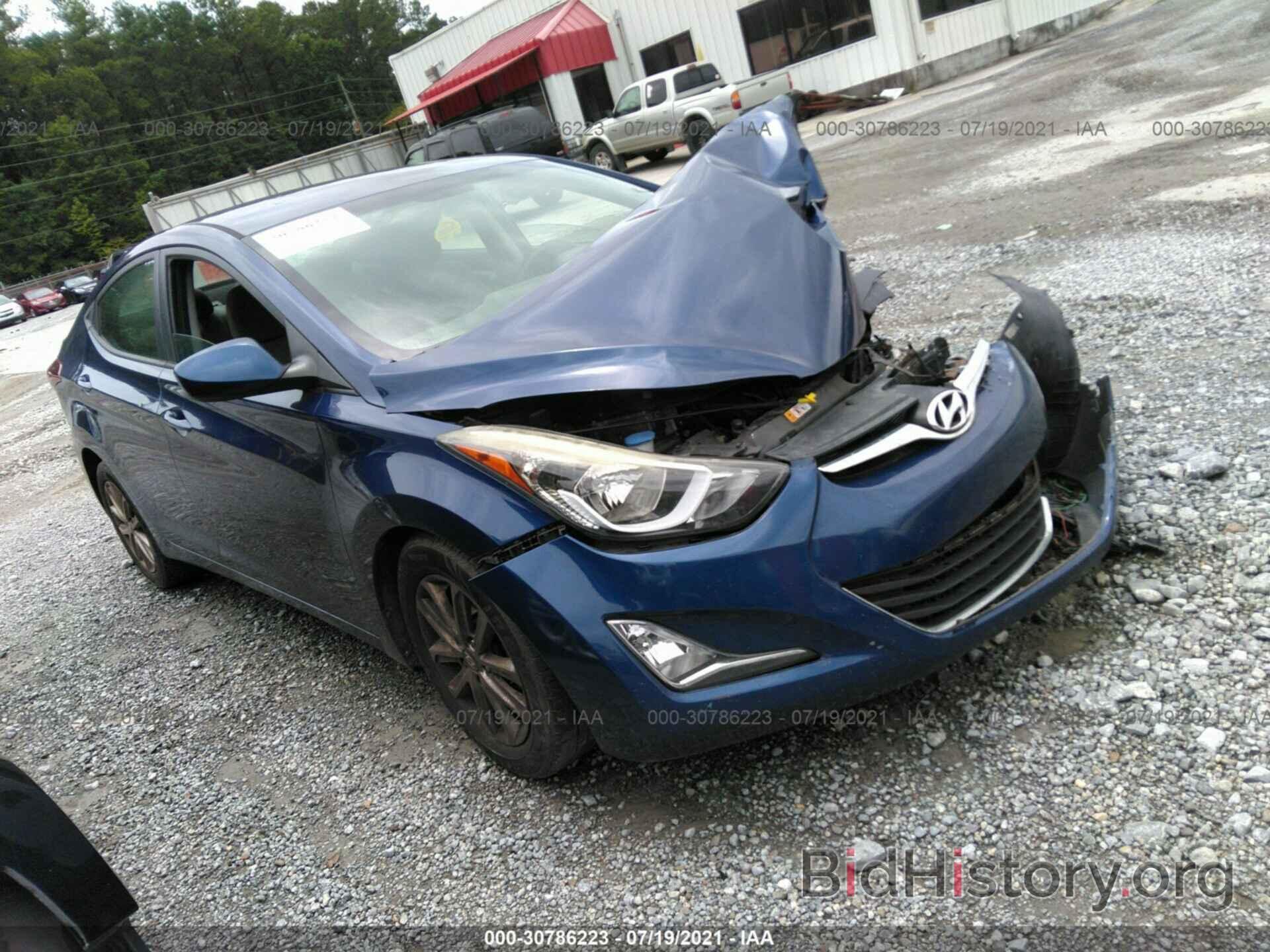 Photo 5NPDH4AE4GH740417 - HYUNDAI ELANTRA 2016