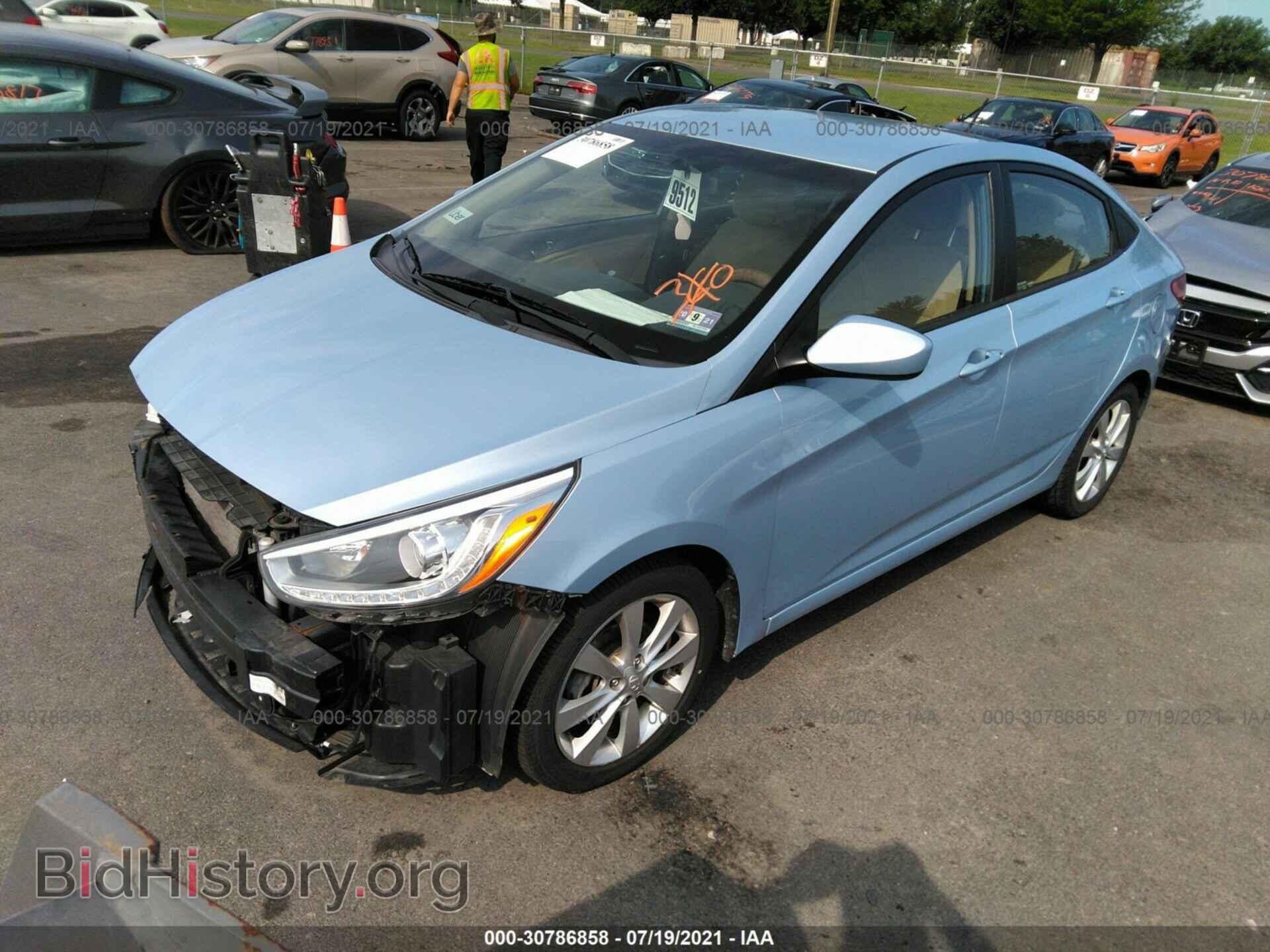 2014 HYUNDAI ACCENT - VIN: KMHCU4AE7EU752471 - Фото 2