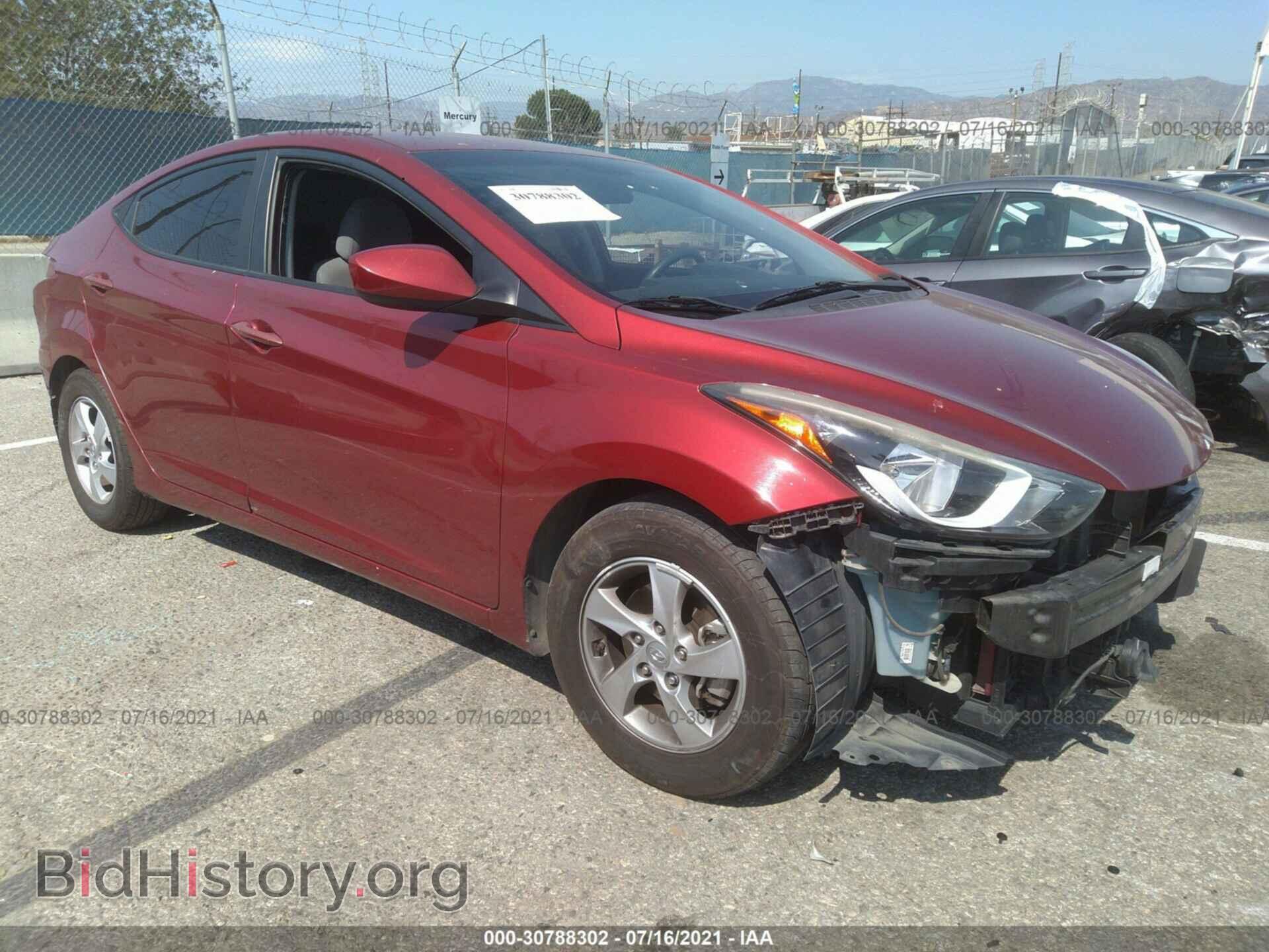 Фотография 5NPDH4AEXEH531504 - HYUNDAI ELANTRA 2014