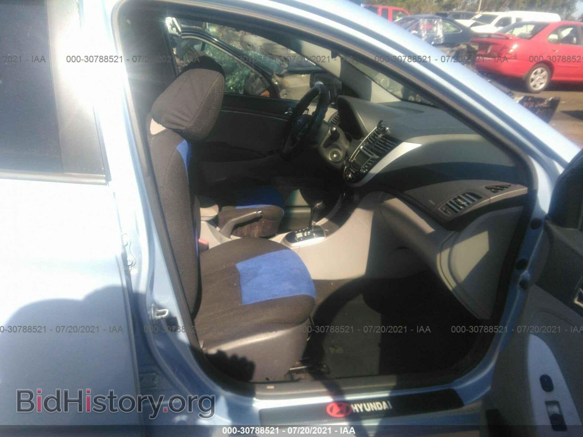 2012 HYUNDAI ACCENT - VIN: KMHCU5AE3CU041451 - Фото 5