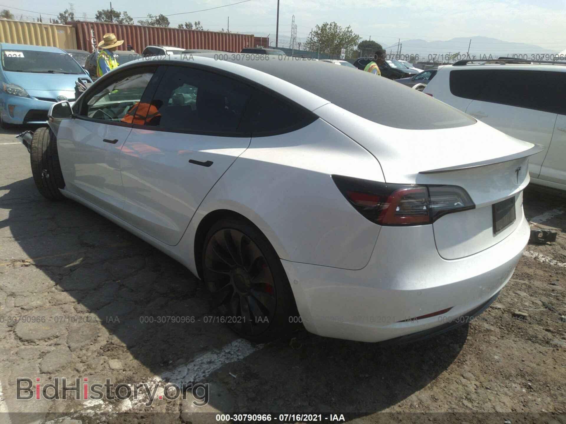 2021 TESLA MODEL 3 - VIN: 5YJ3E1EC9MF876239 - Фото 3