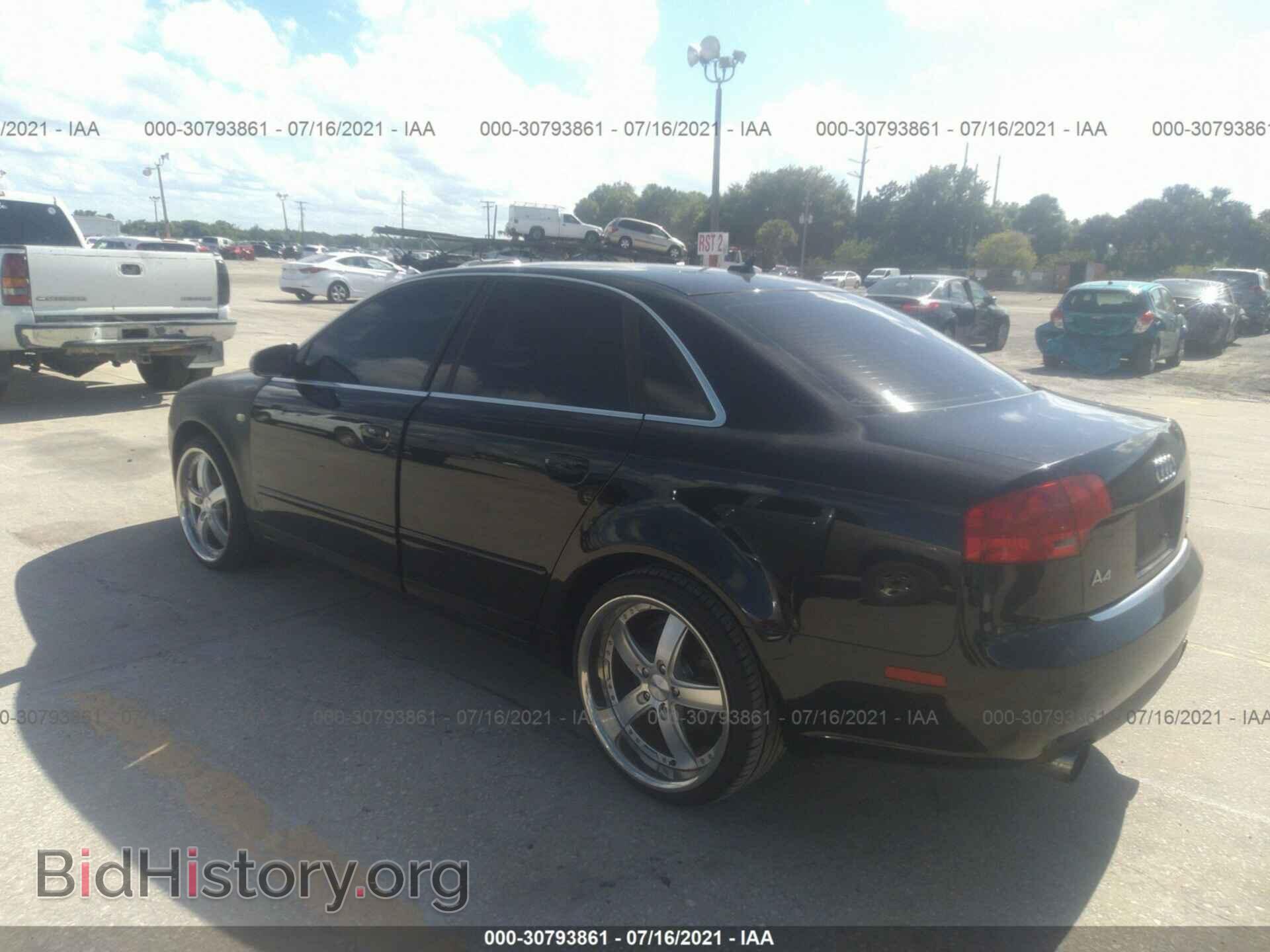 2007 AUDI A4 - VIN: WAUAF78E87A079608 - Photo 3