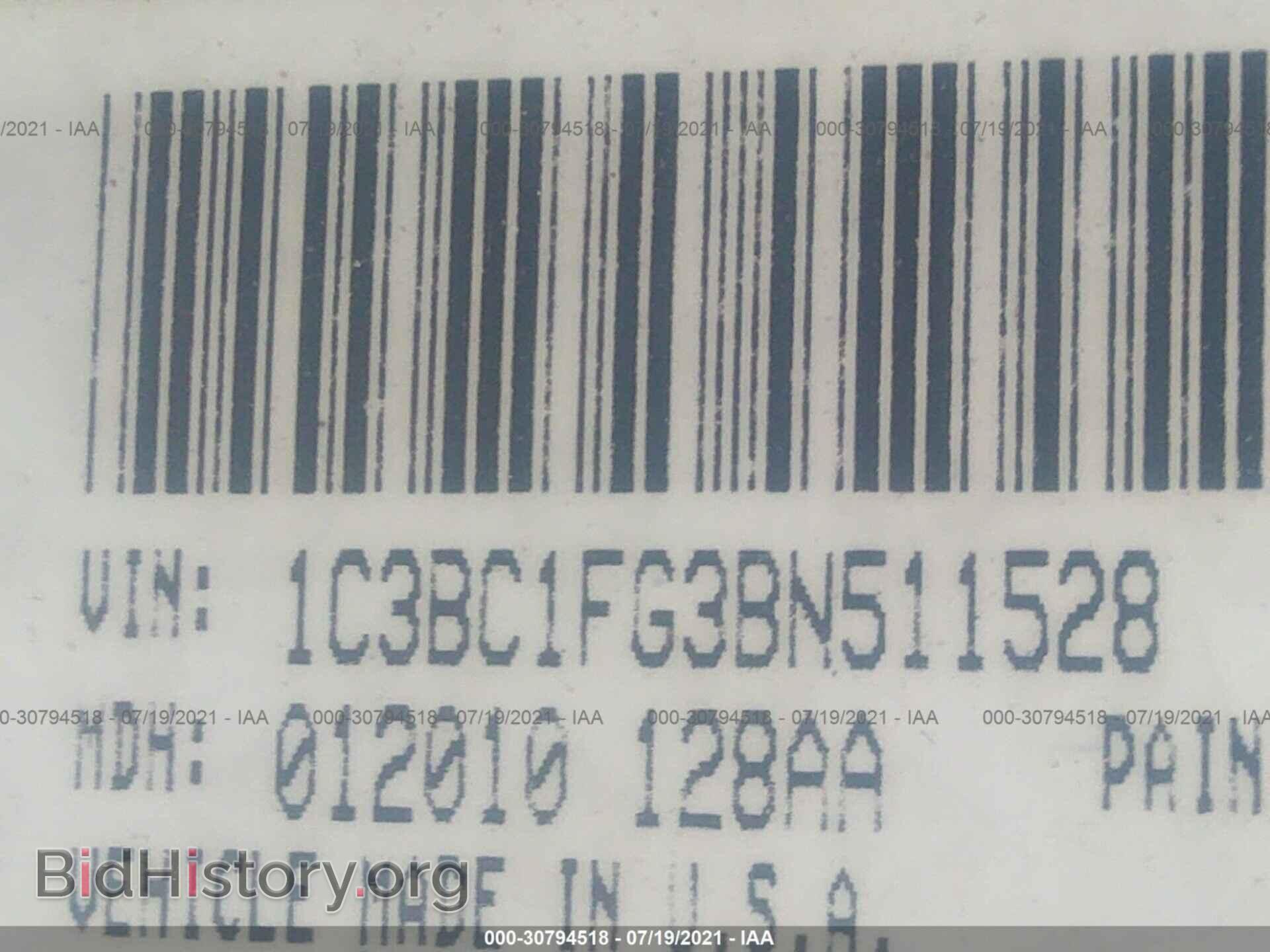 2011 CHRYSLER 200 - VIN: 1C3BC1FG3BN511528 - Фото 9