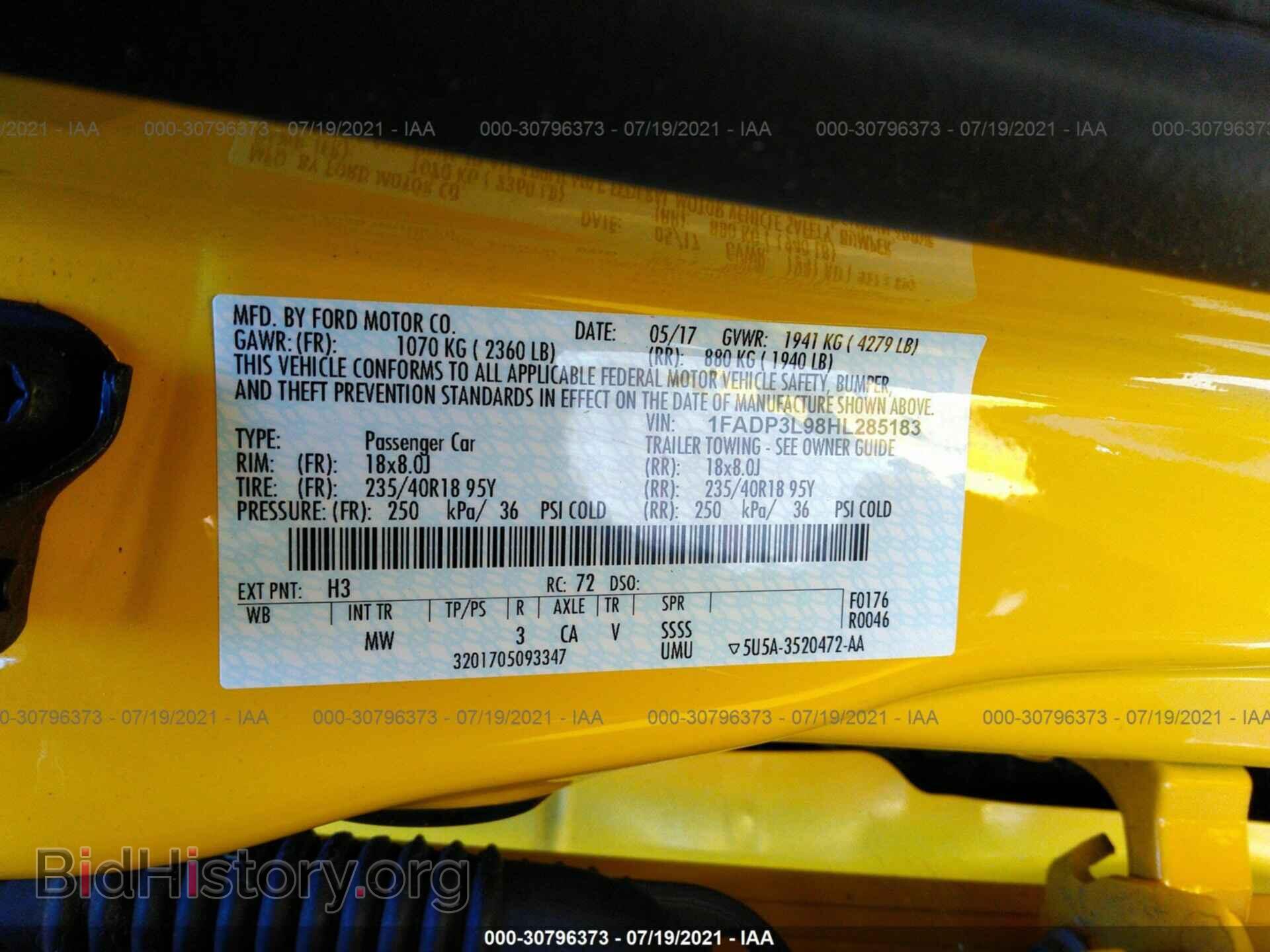 2017 FORD FOCUS - VIN: 1FADP3L98HL285183 - Photo 9